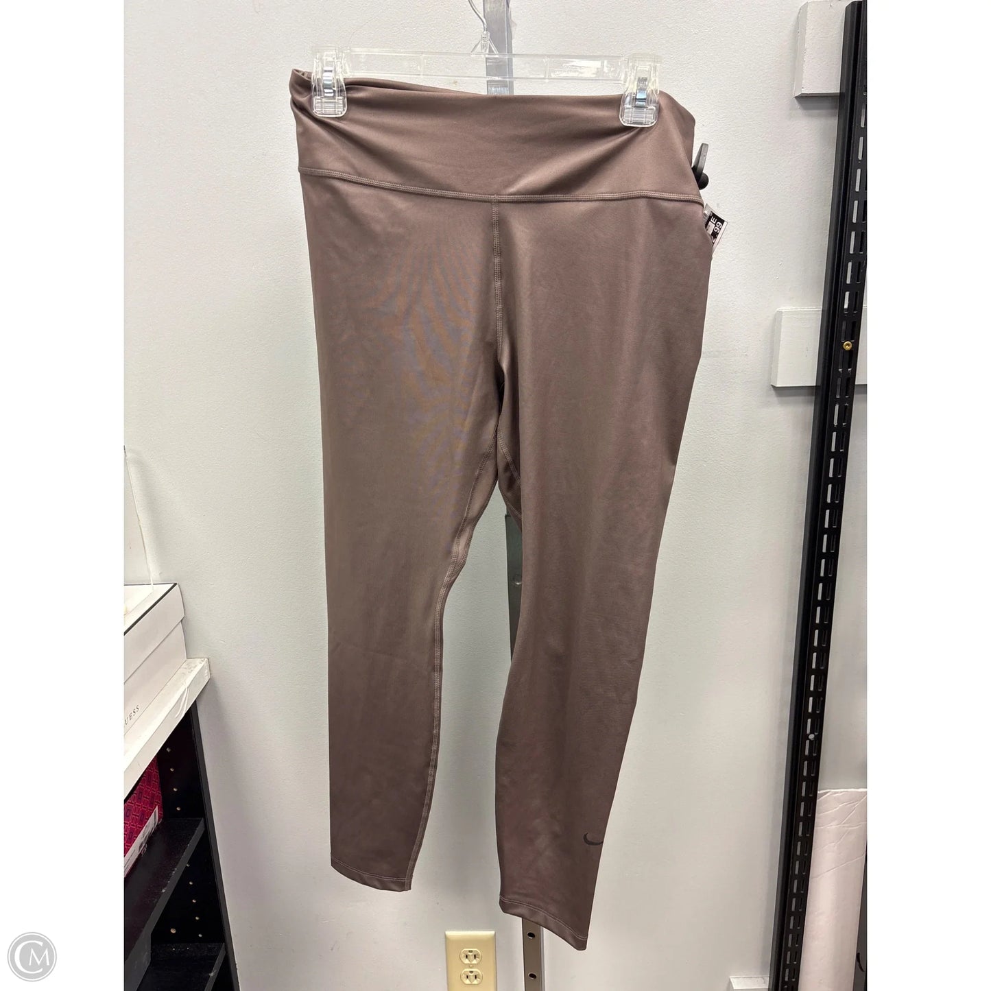 Athletic Leggings Capris By Nike Apparel In Bronze, Size: L