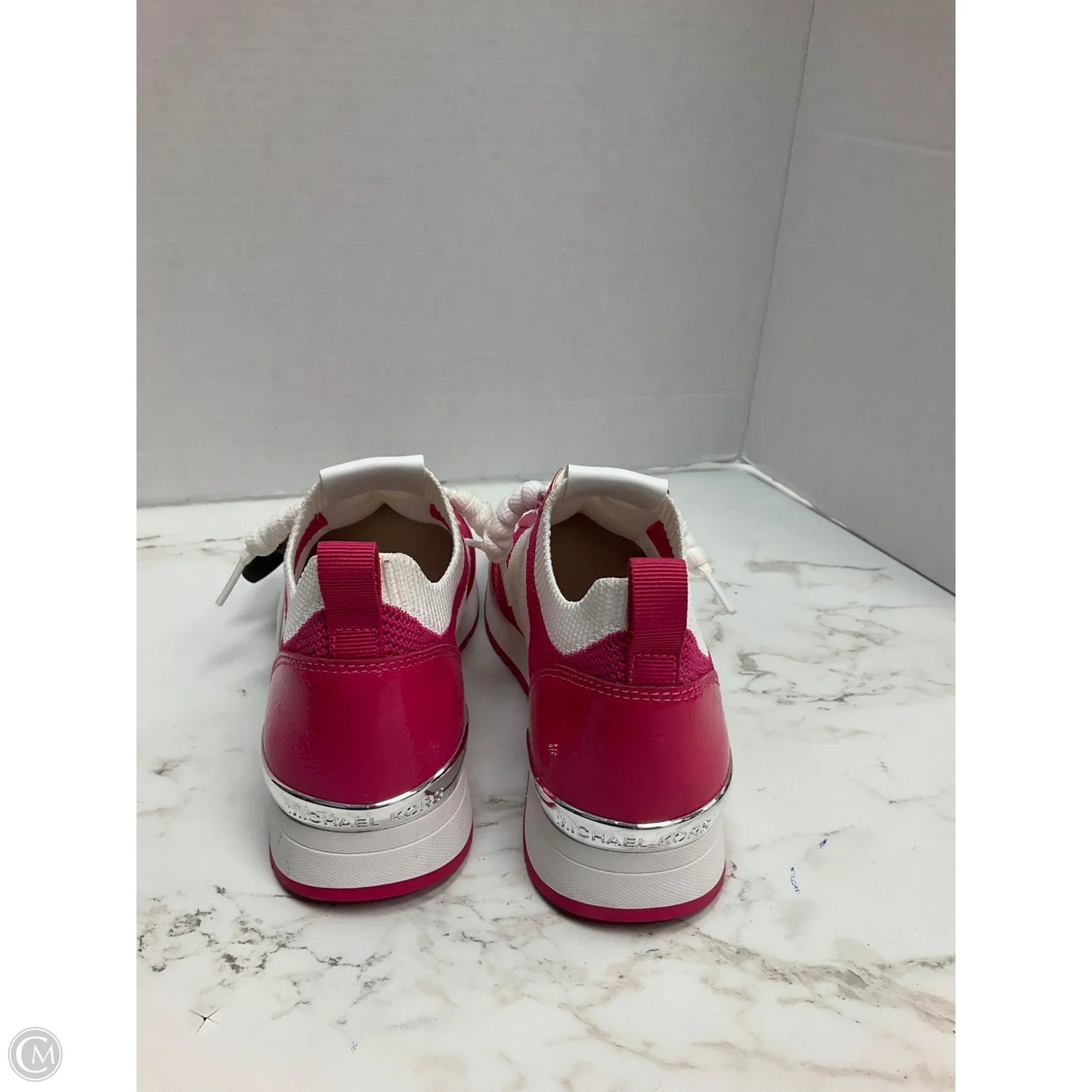 Shoes Designer By Michael Kors In Pink & White, Size: 6