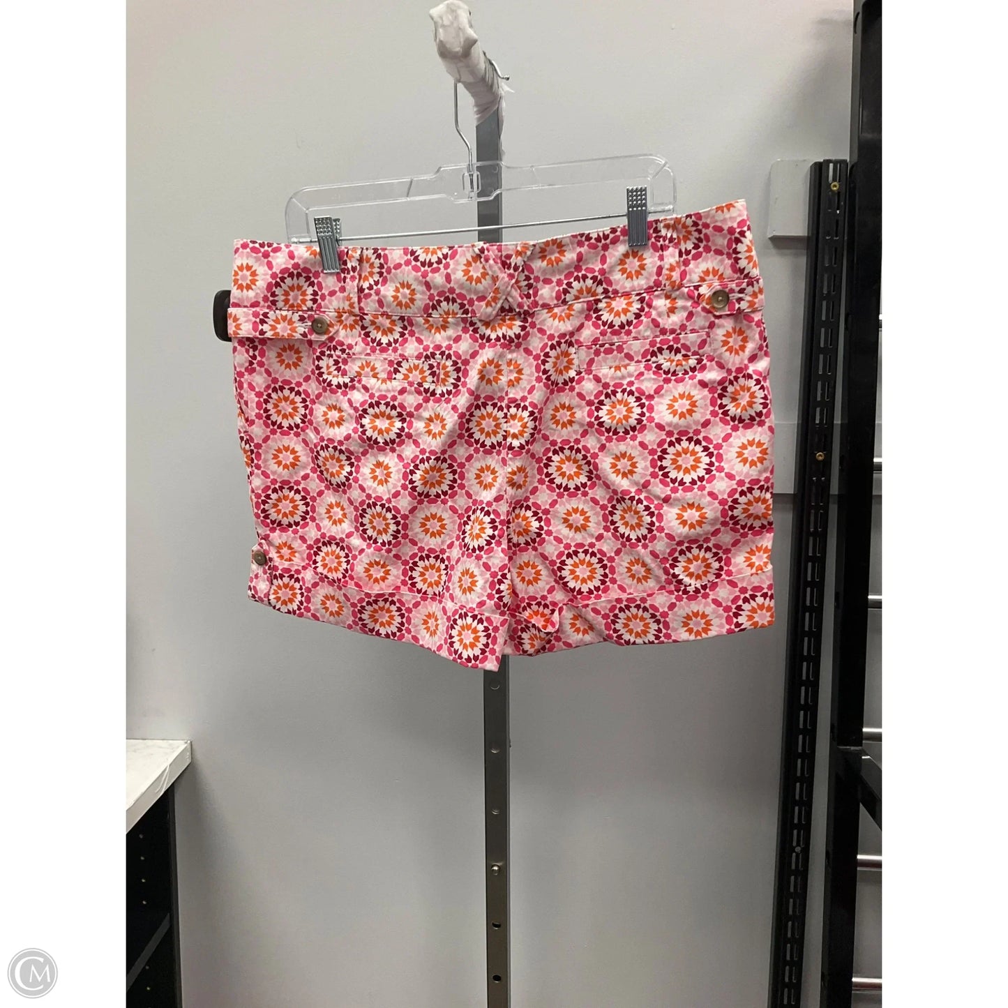 Shorts By Lands End In Pink & White, Size: 14