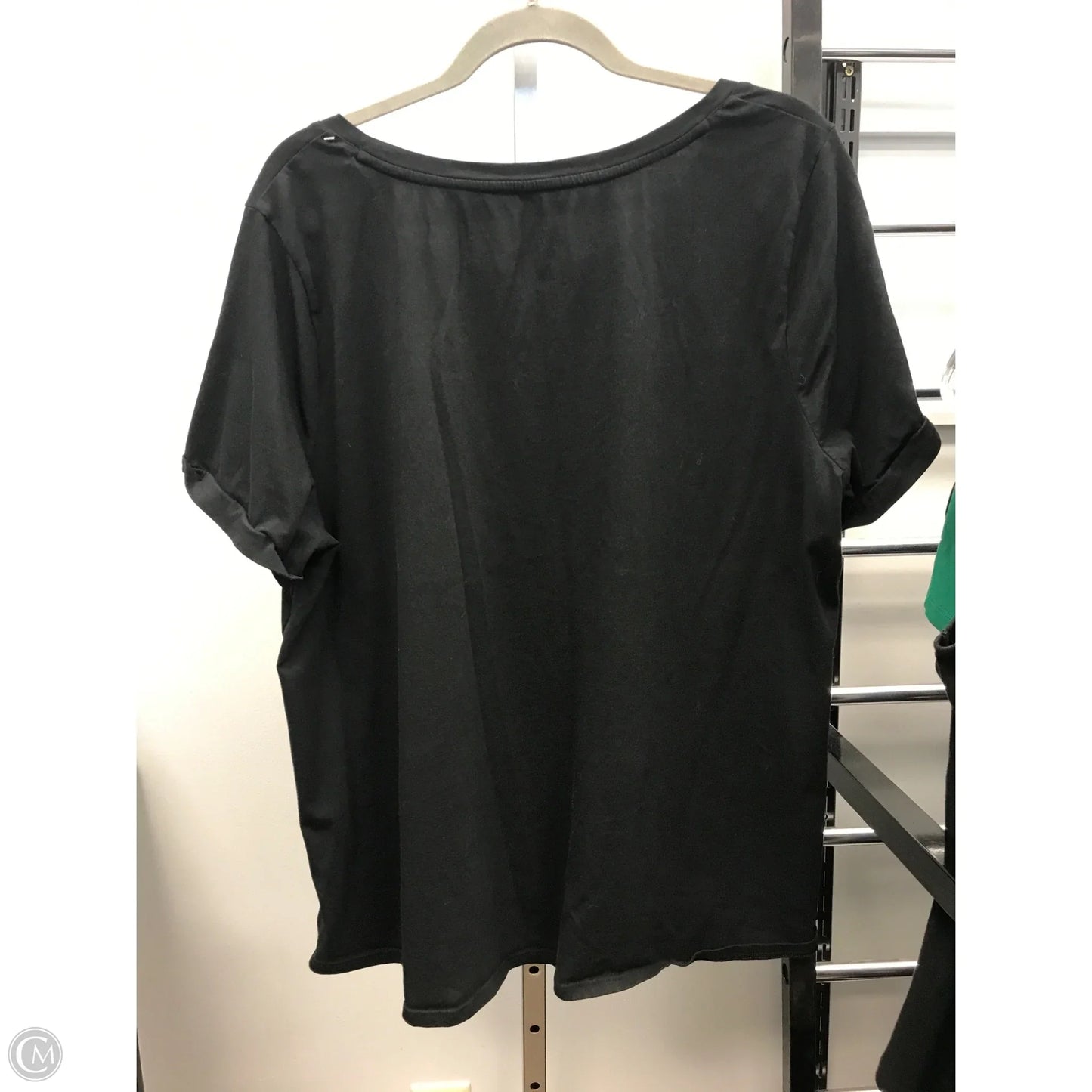 Top Short Sleeve Basic By J. Jill In Black, Size: 2x