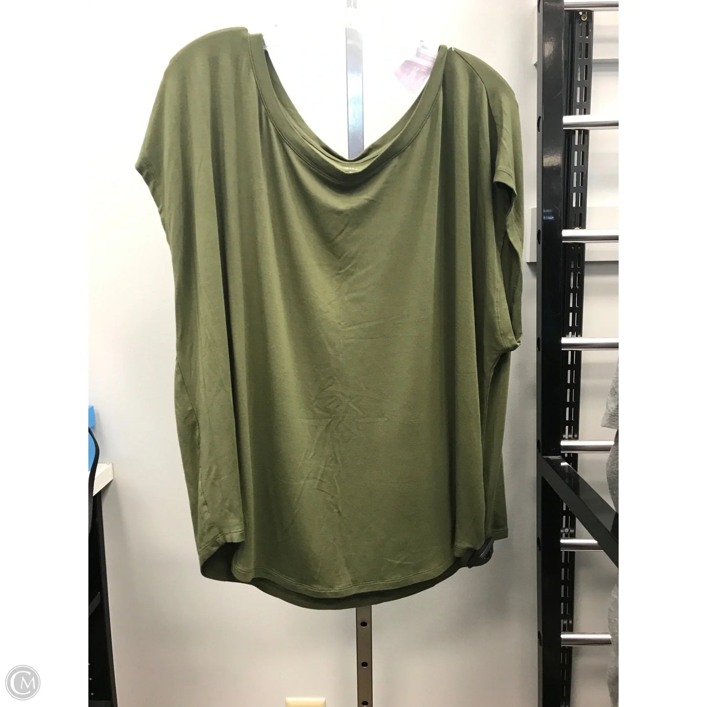 Top Short Sleeve Basic By Gap In Green, Size: Xxl