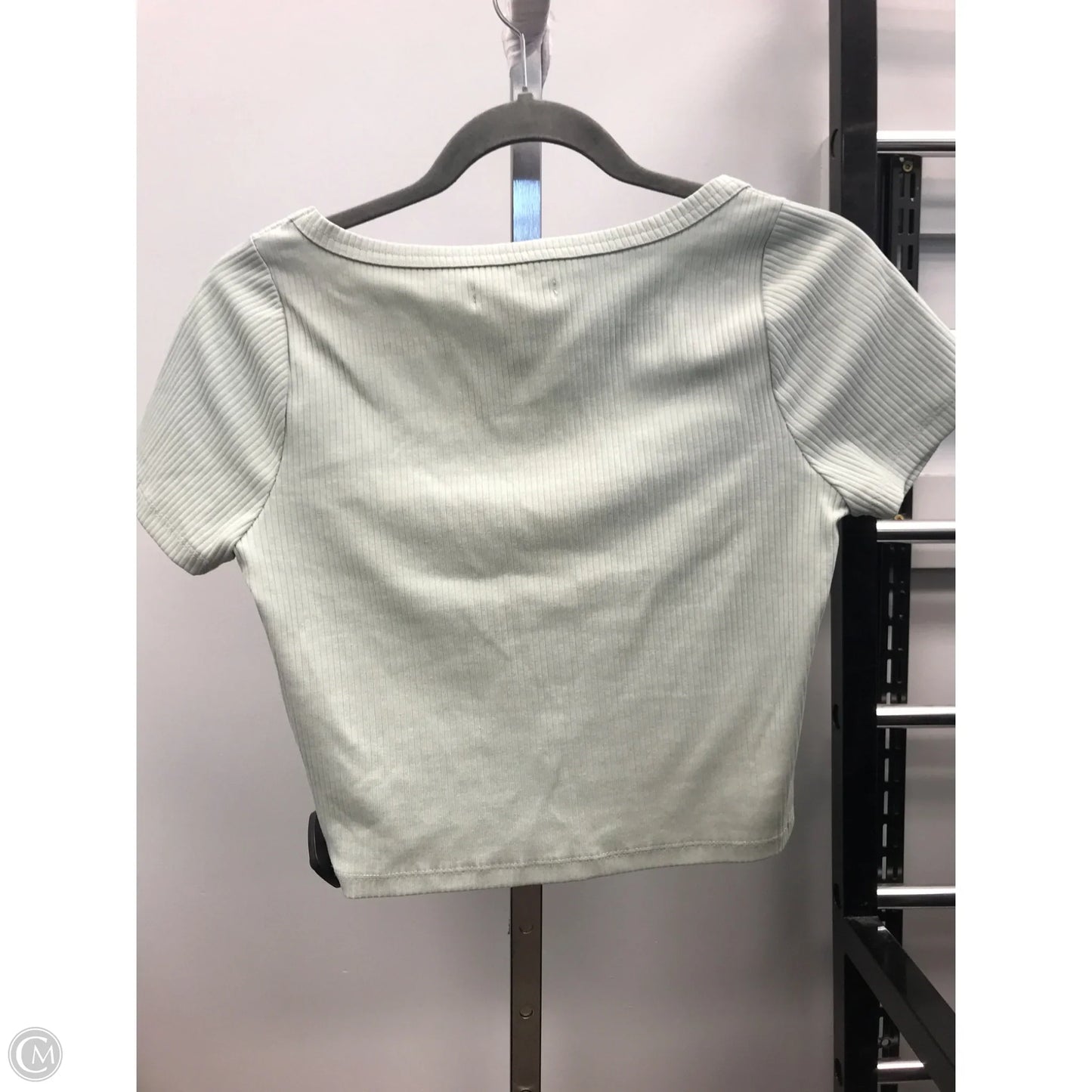Top Short Sleeve By Madewell In Green, Size: M