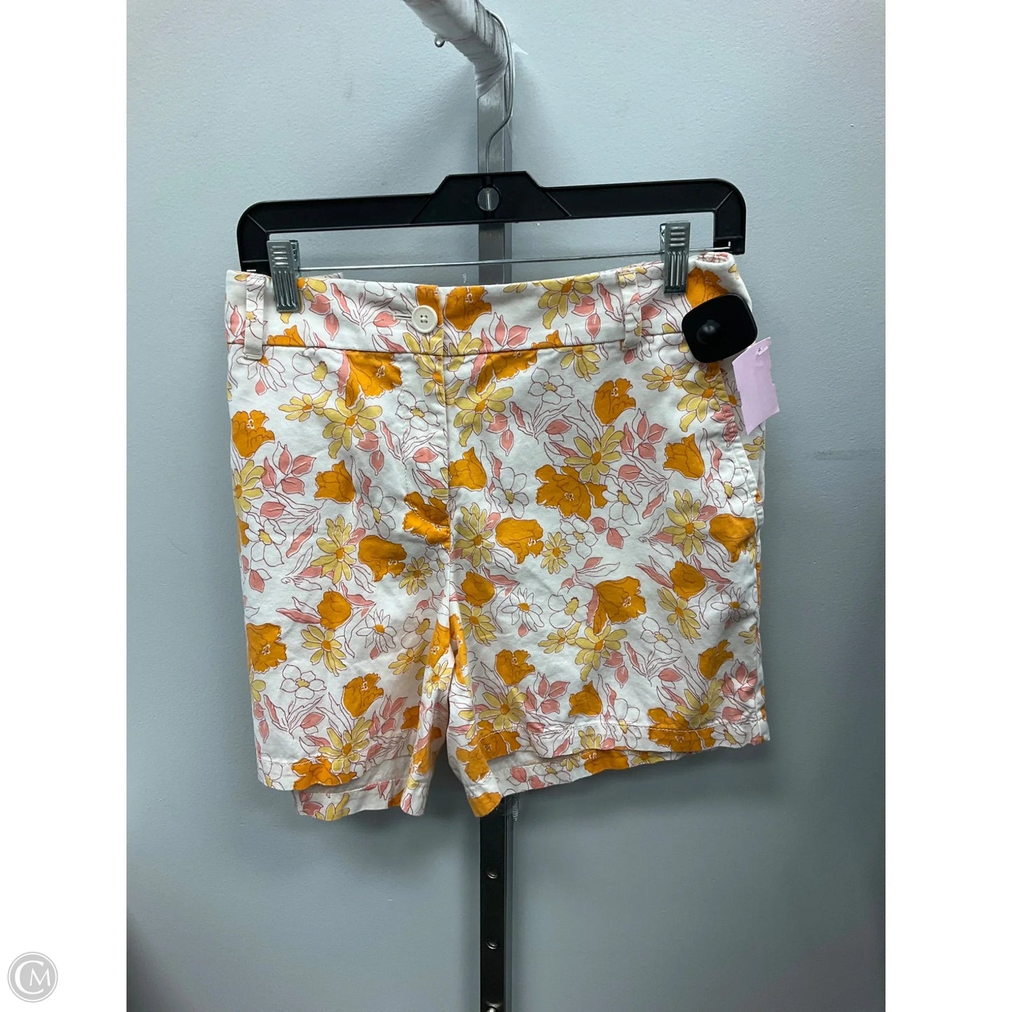 Shorts By Loft In Cream & Orange, Size: 12