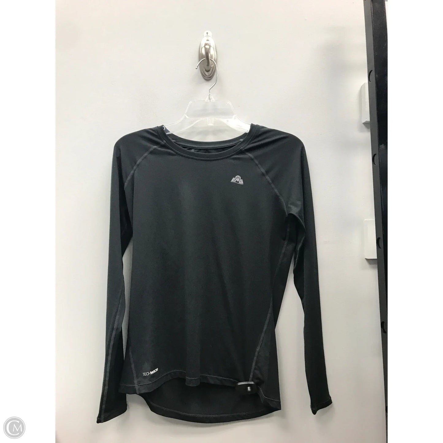 Athletic Top Long Sleeve Crewneck By Cme In Black, Size: Xs