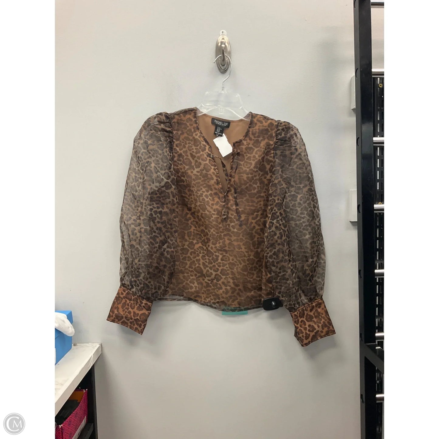Top Long Sleeve By Rachel Zoe In Animal Print, Size: Xs