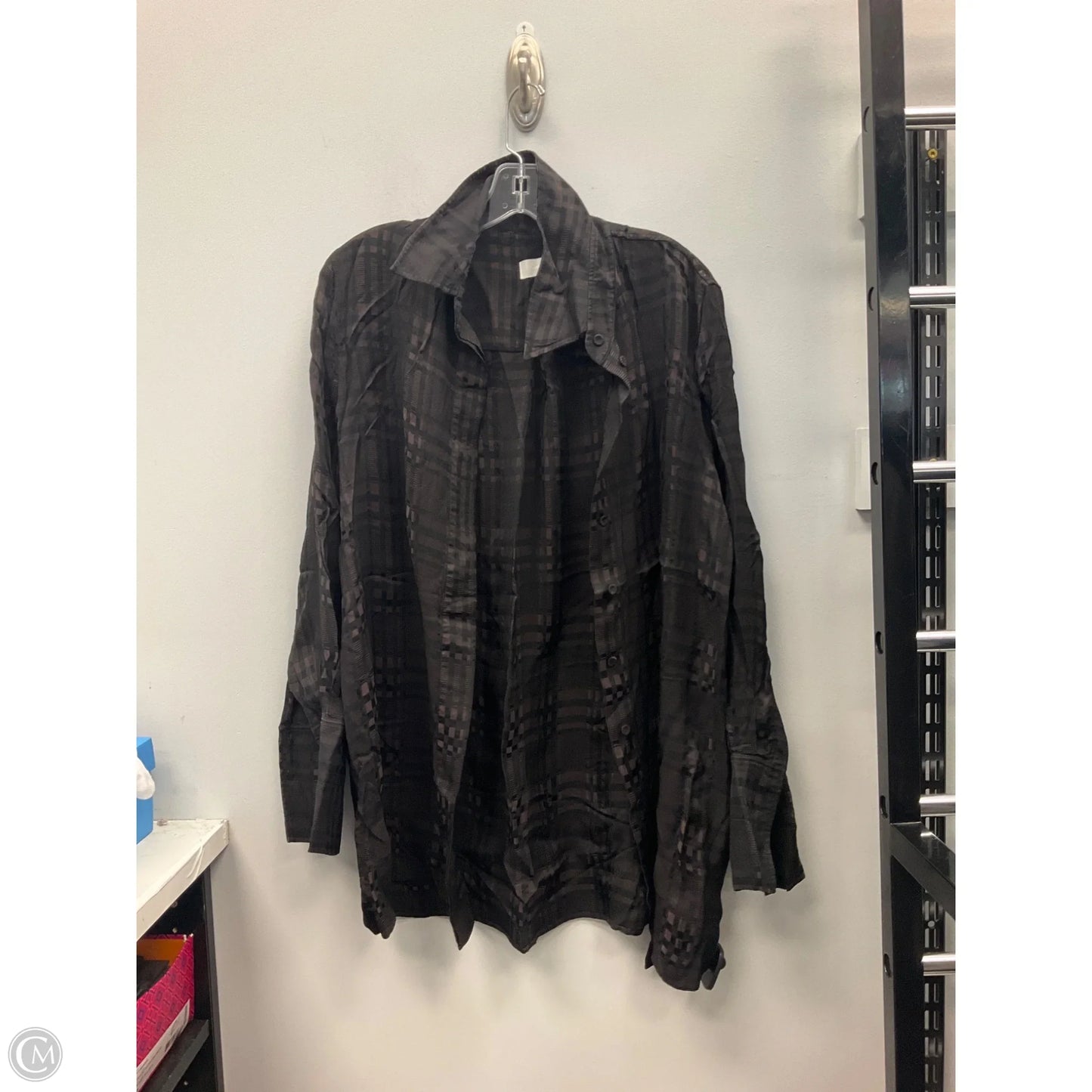 Top Long Sleeve By Cos In Black & Brown, Size: Xl