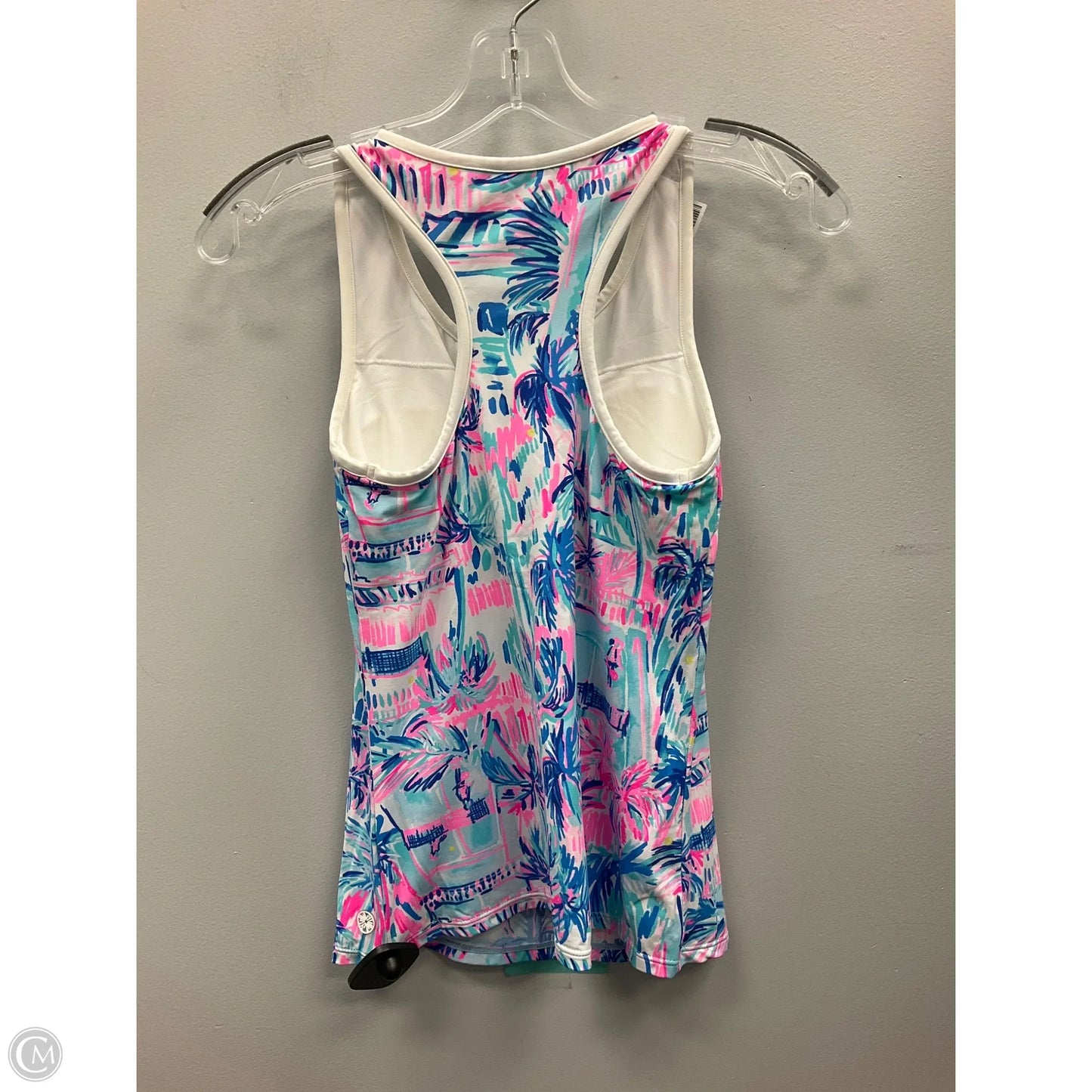 Top Sleeveless Designer By Lilly Pulitzer In Blue & Pink, Size: Xs