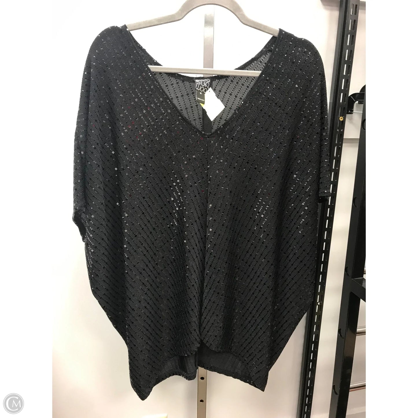 Top Short Sleeve By Clara Sun Woo In Black, Size: M