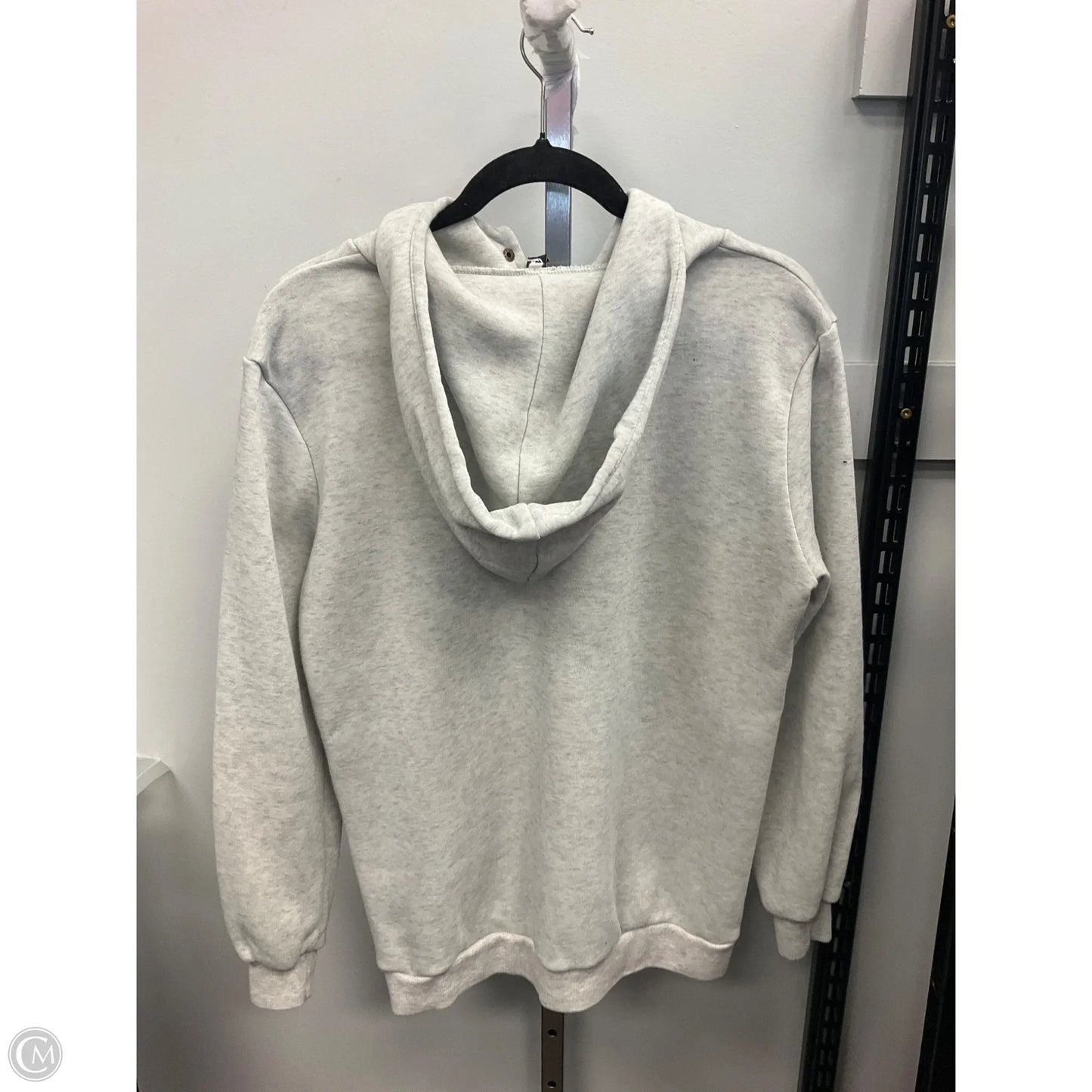 Sweatshirt Hoodie By Clothes Mentor In Grey, Size: M