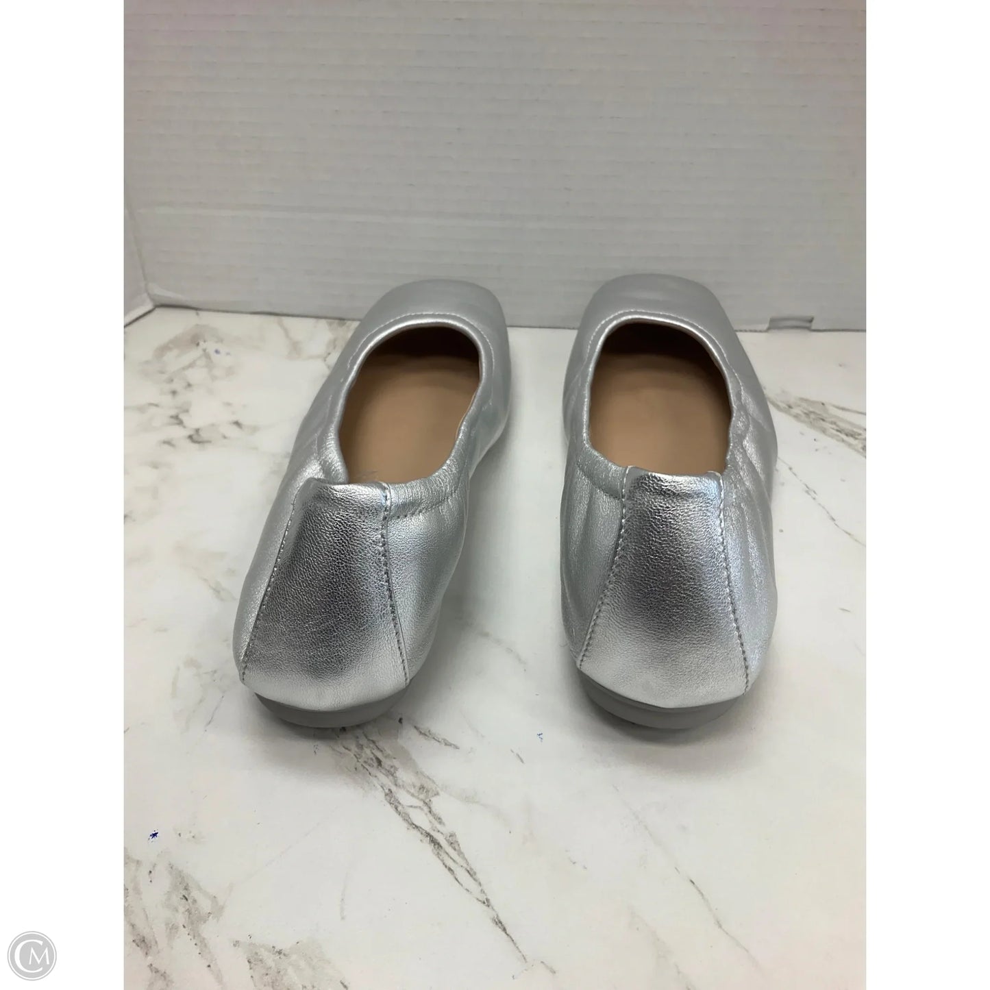 Shoes Designer By Stuart Weitzman In Silver, Size: 8