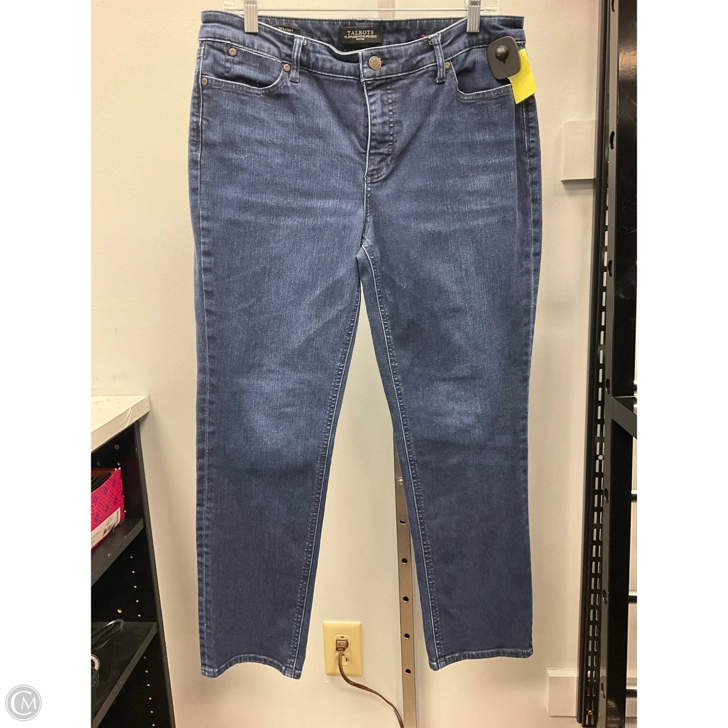 Jeans Straight By Talbots In Blue Denim, Size: 2p