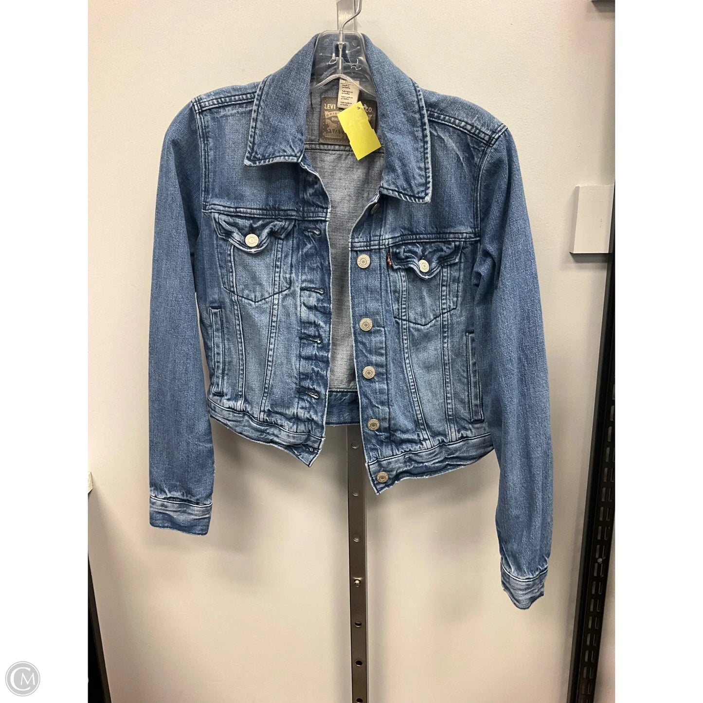 Jacket Denim By Levis In Blue Denim, Size: S