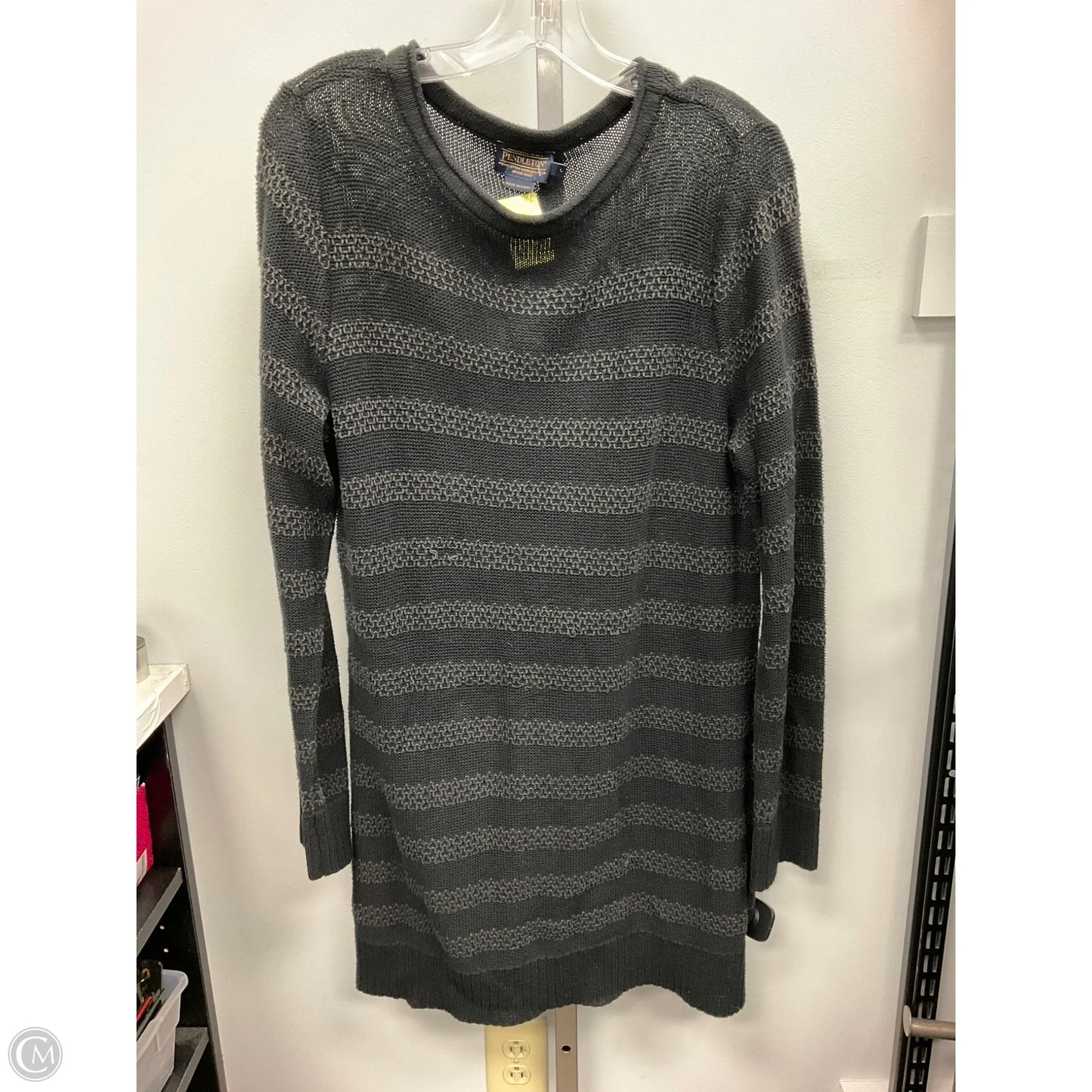 Dress Sweater By Pendleton In Black, Size: L