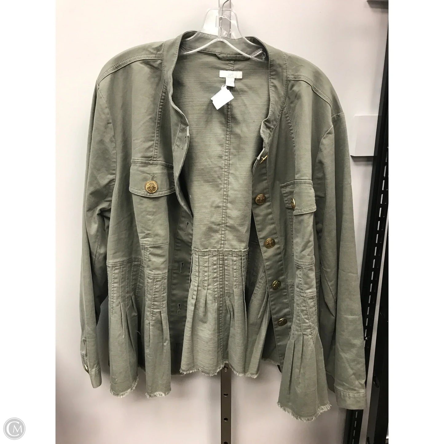 Jacket Utility By J. Jill In Green, Size: 2x