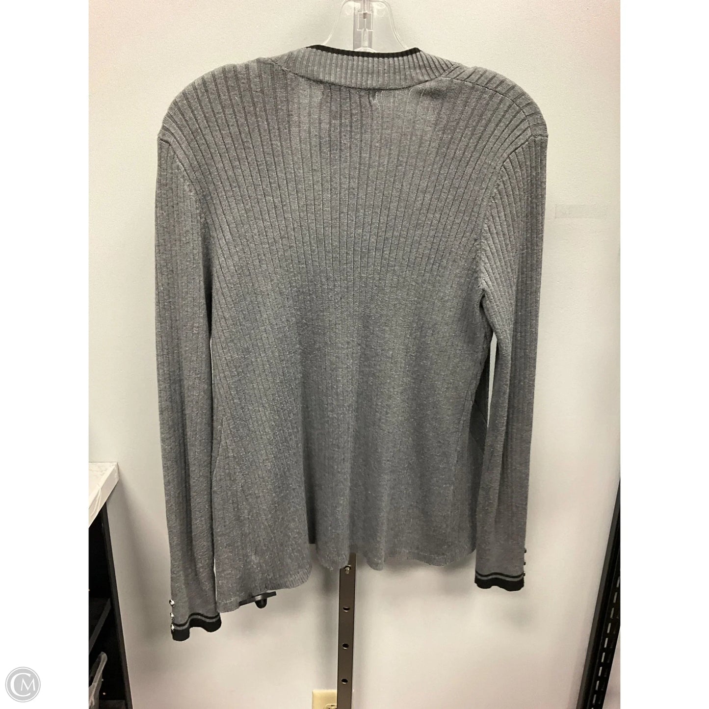 Sweater Cardigan By 89th And Madison In Grey, Size: S