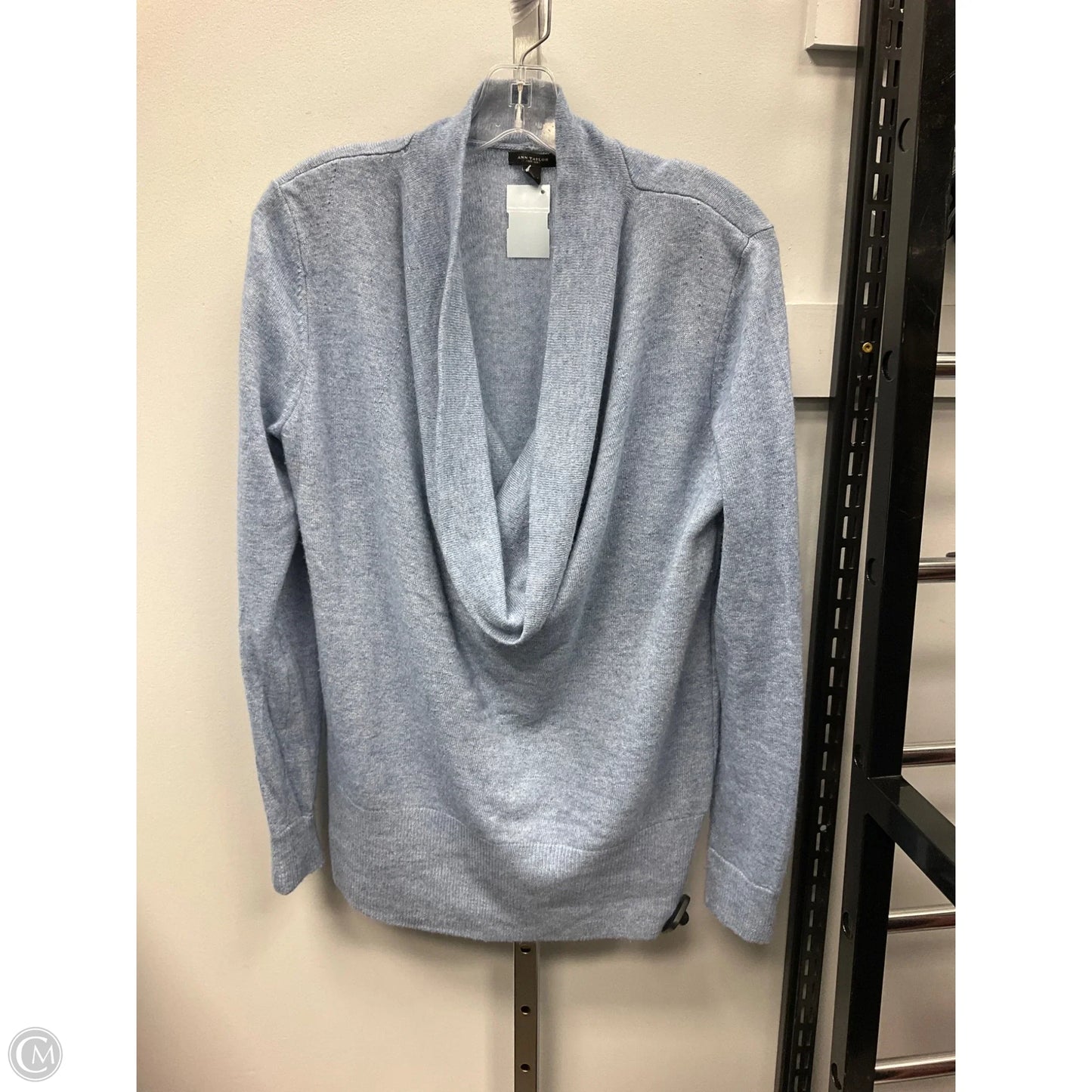 Sweater By Ann Taylor In Blue, Size: L