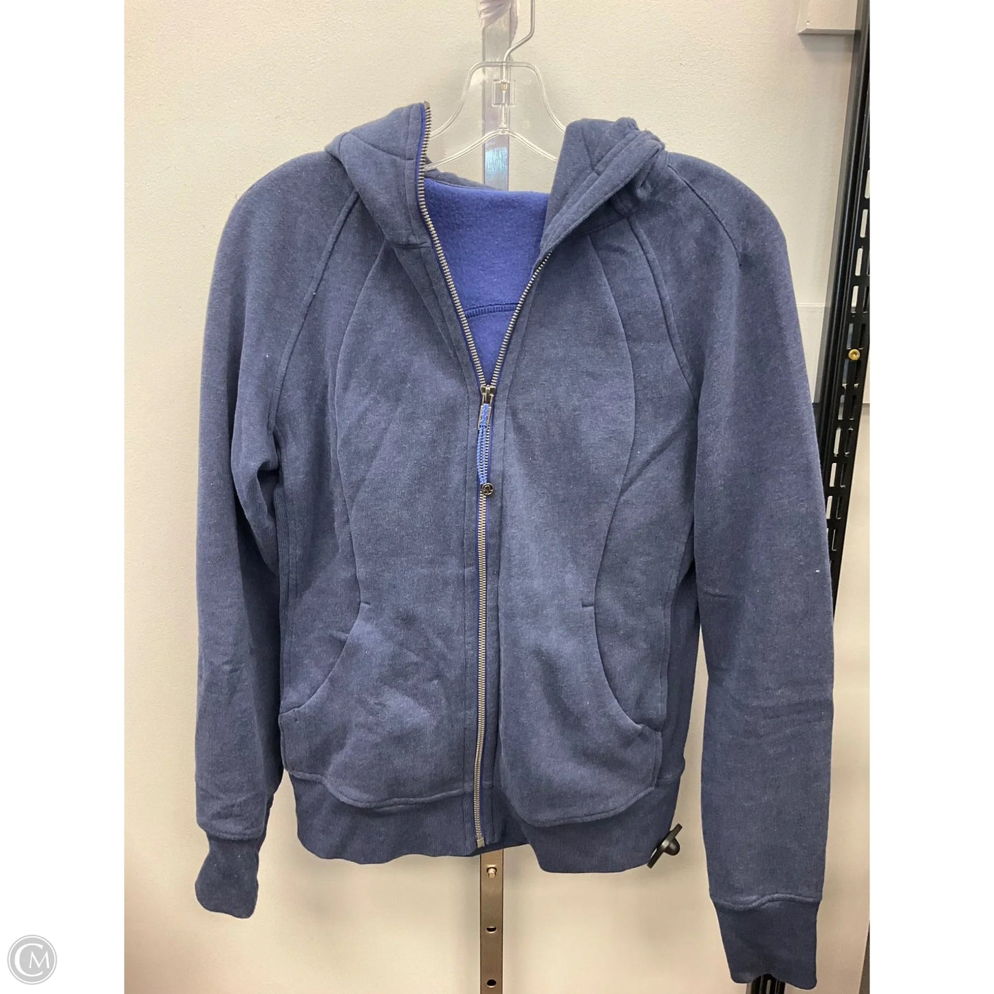 Sweatshirt Hoodie By Lululemon In Blue, Size: 6