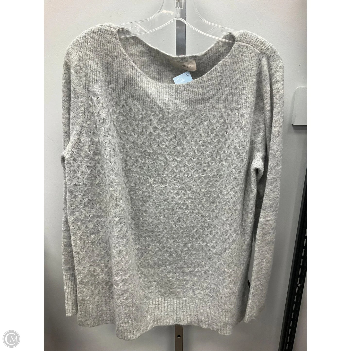 Sweater By Loft In Grey, Size: Xl