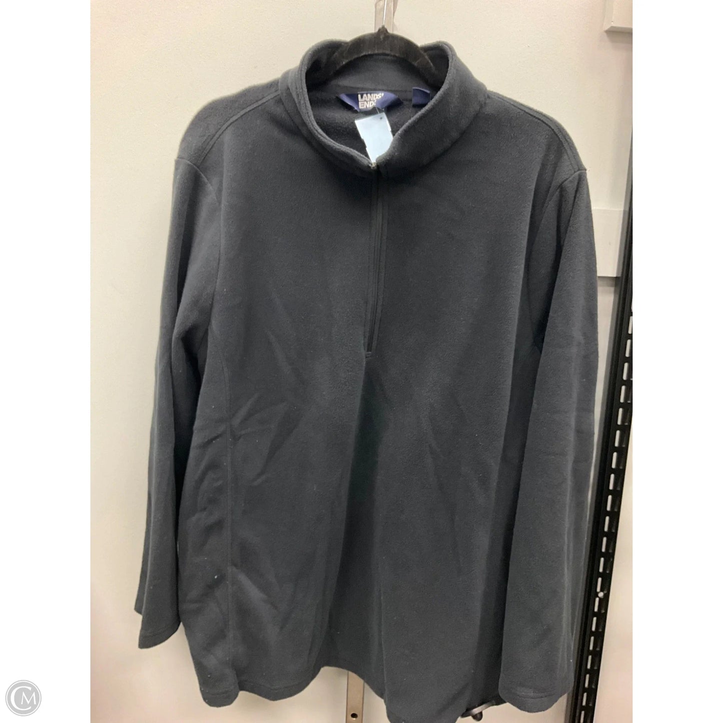 Top Long Sleeve By Lands End In Black, Size: 3x