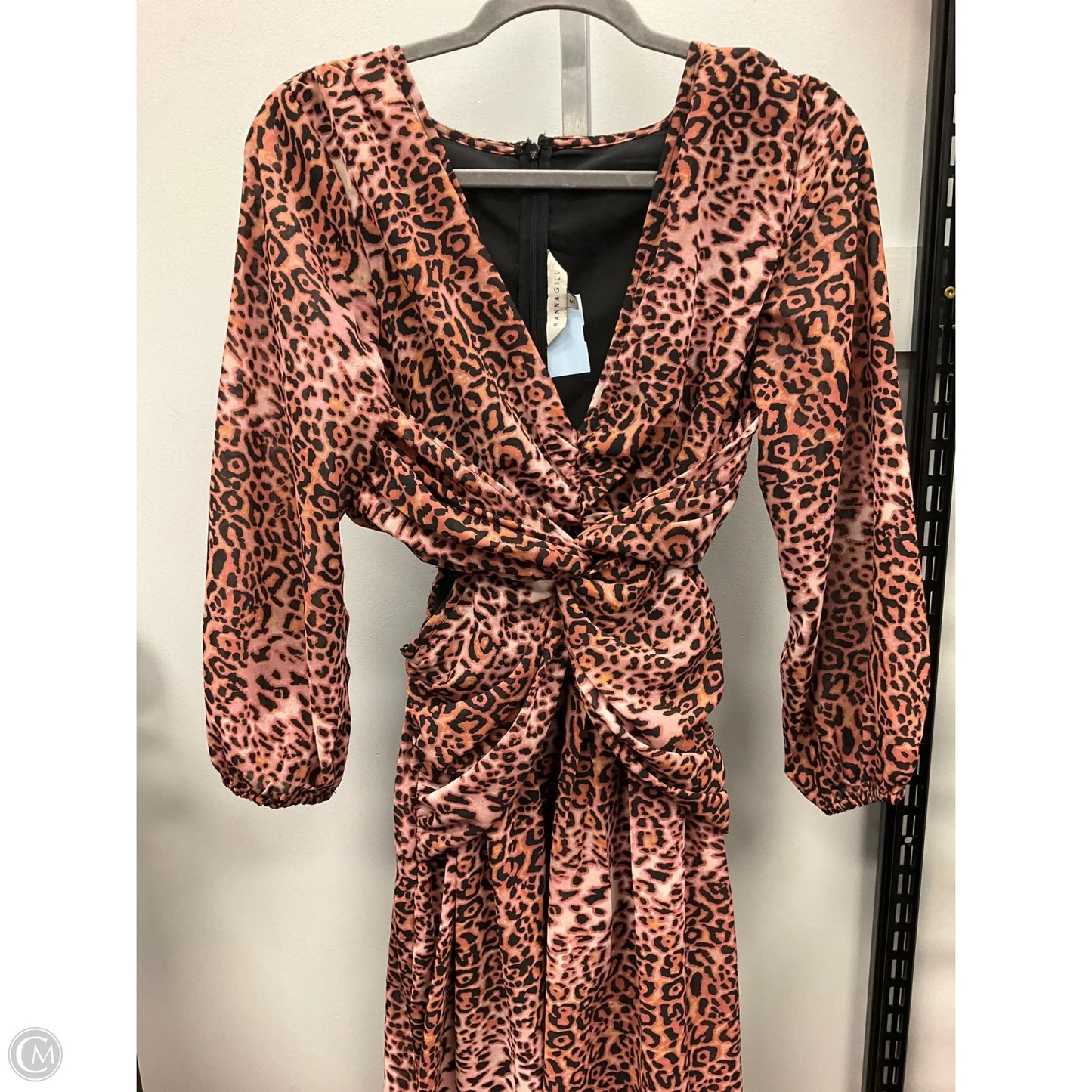 Dress Casual Midi By Cmc In Animal Print, Size: S