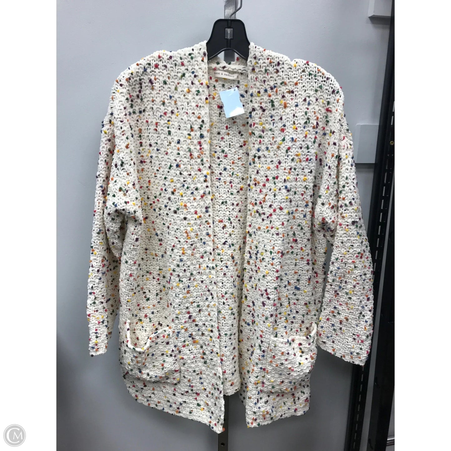 Sweater Cardigan By Cmc In Cream, Size: S