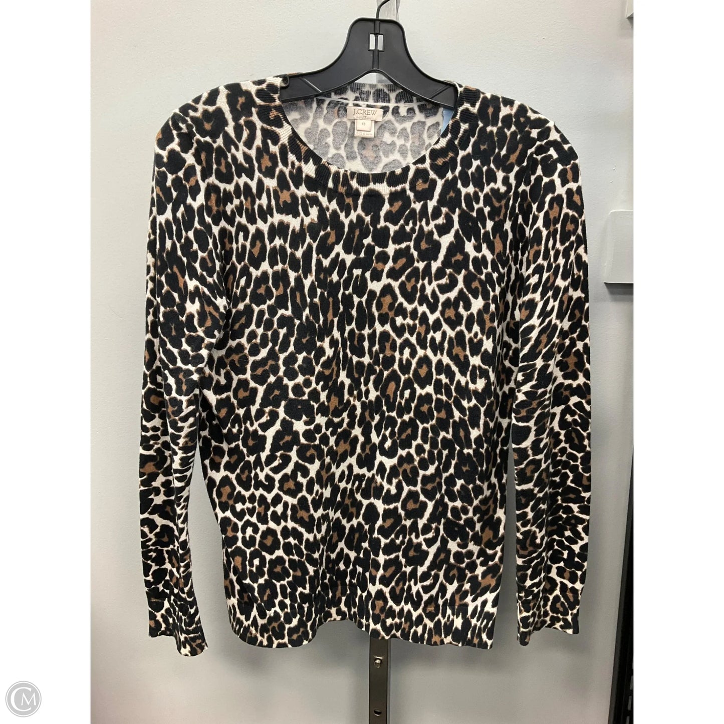 Top Long Sleeve By J. Crew In Animal Print, Size: Xs