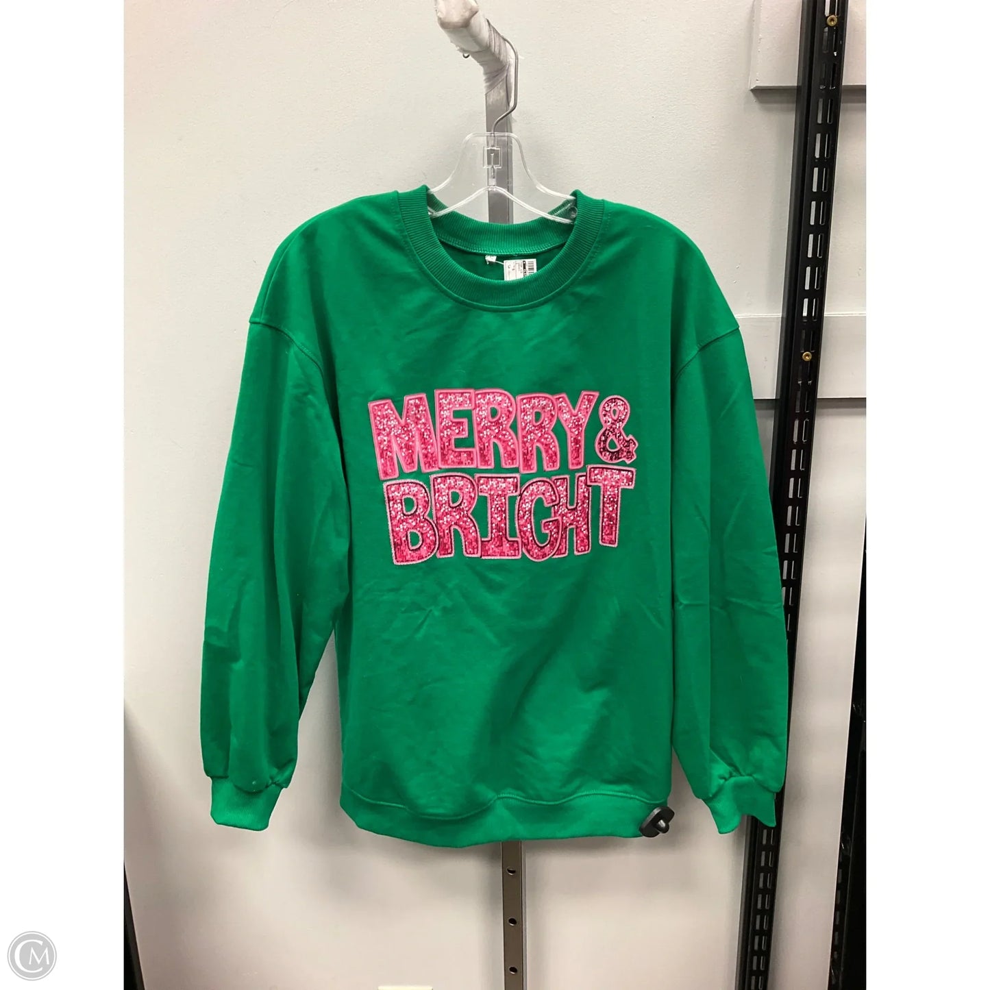 Top Long Sleeve By Clothes Mentor In Green, Size: S