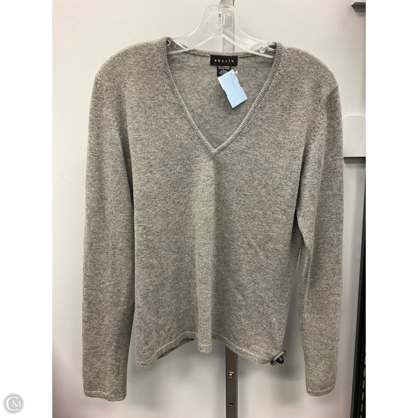 Sweater Cashmere By Cmc In Grey, Size: L