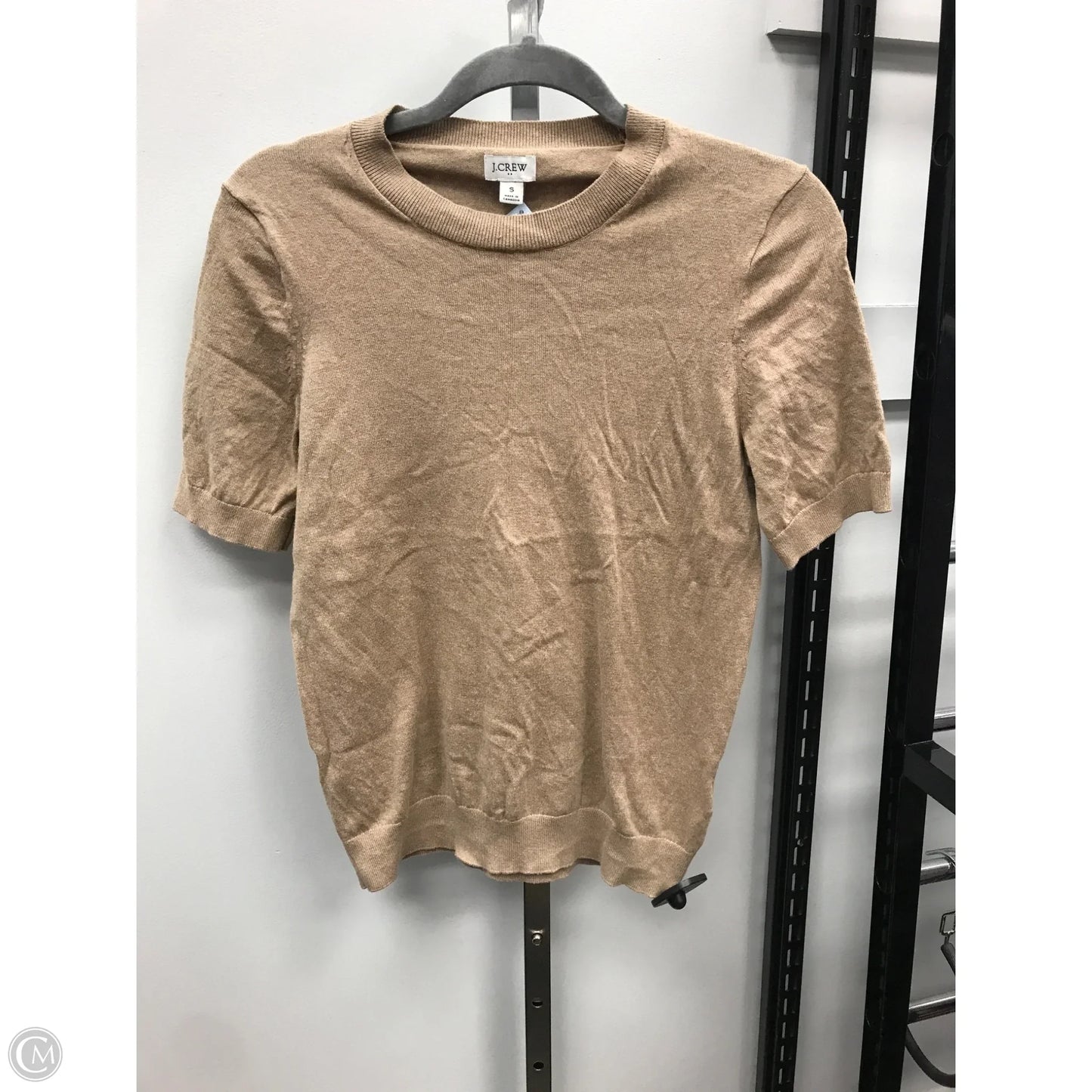 Sweater Short Sleeve By J. Crew In Tan, Size: S
