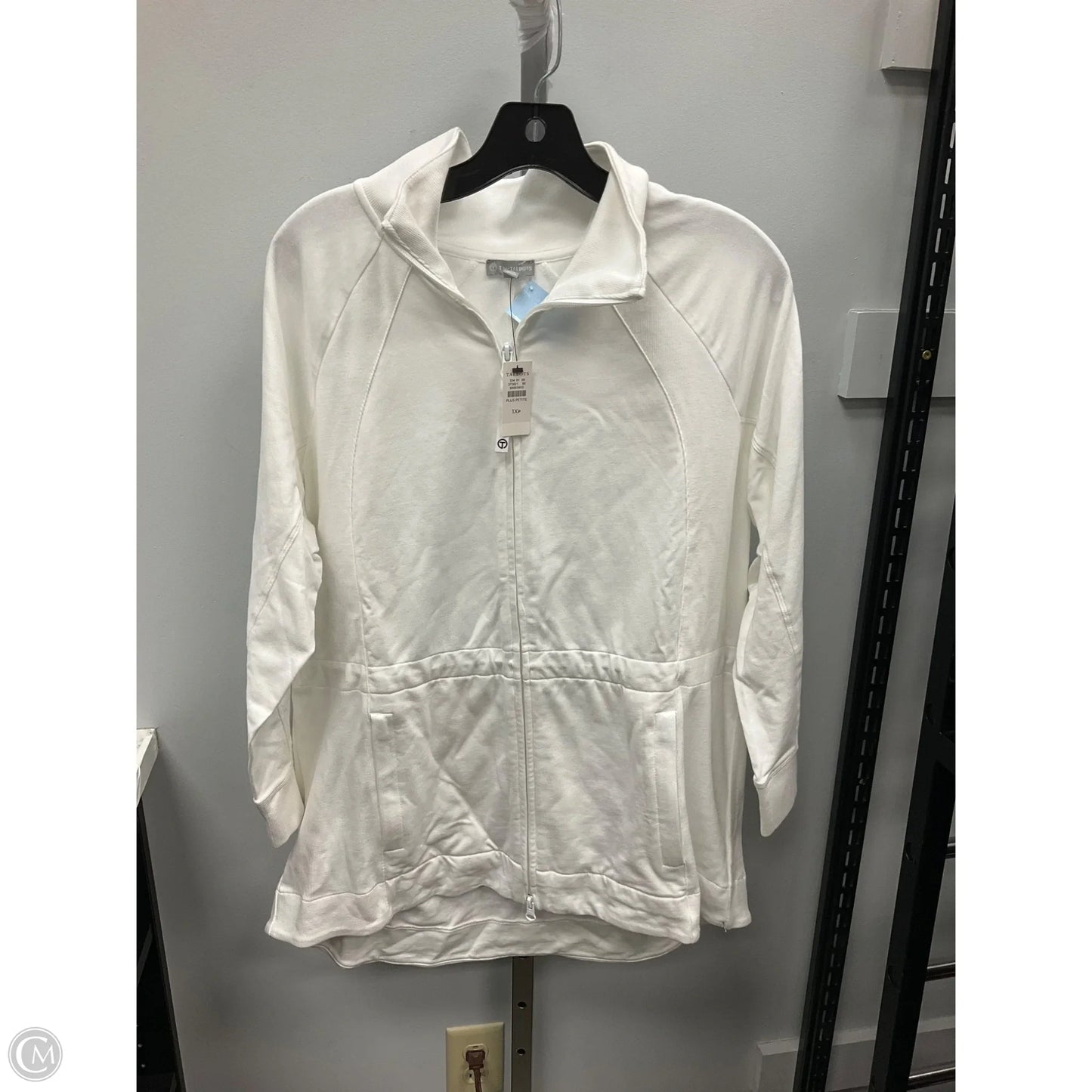 Top Long Sleeve By Talbots In White, Size: 1x