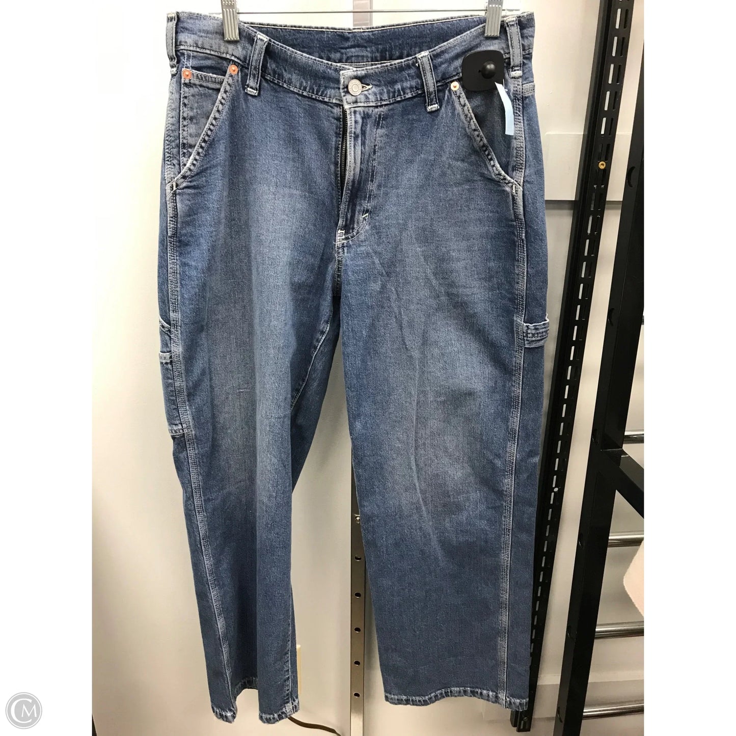 Jeans Wide Leg By Gap In Blue Denim, Size: 8p