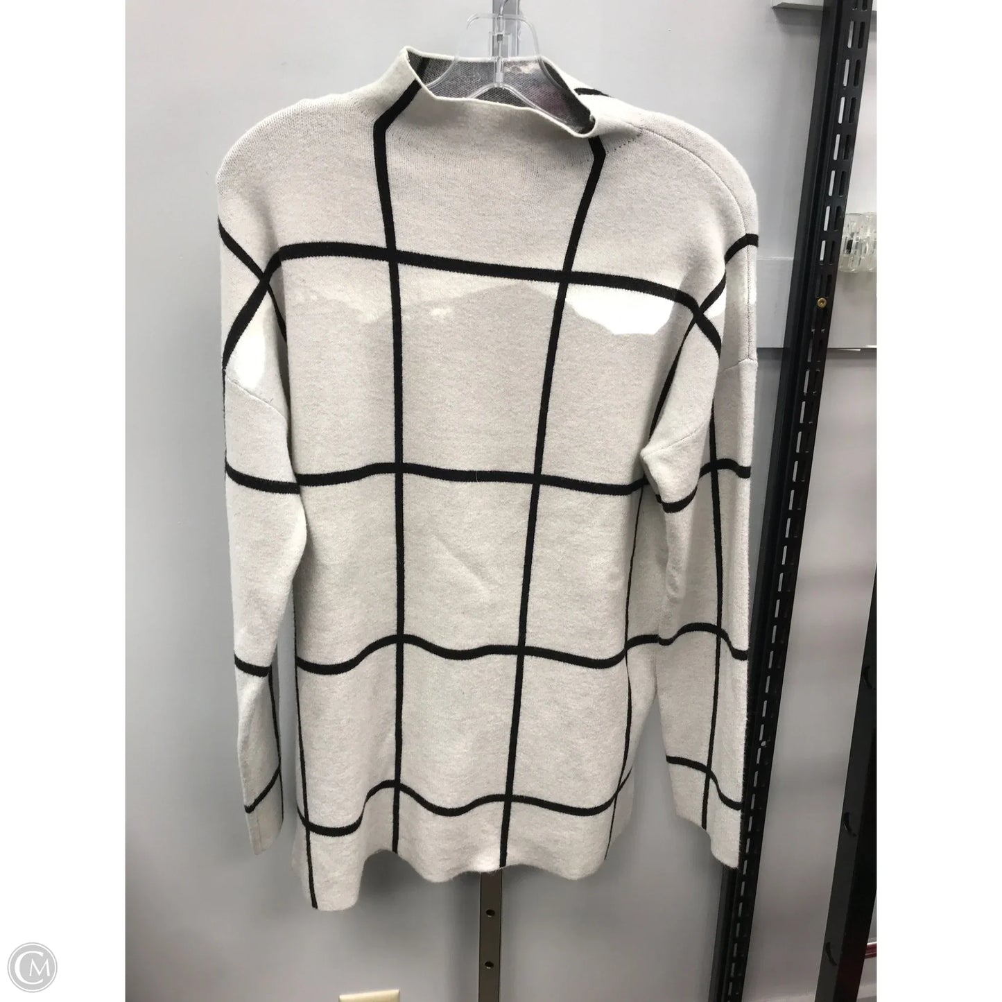 Sweater By Max Studio In Black & White, Size: L