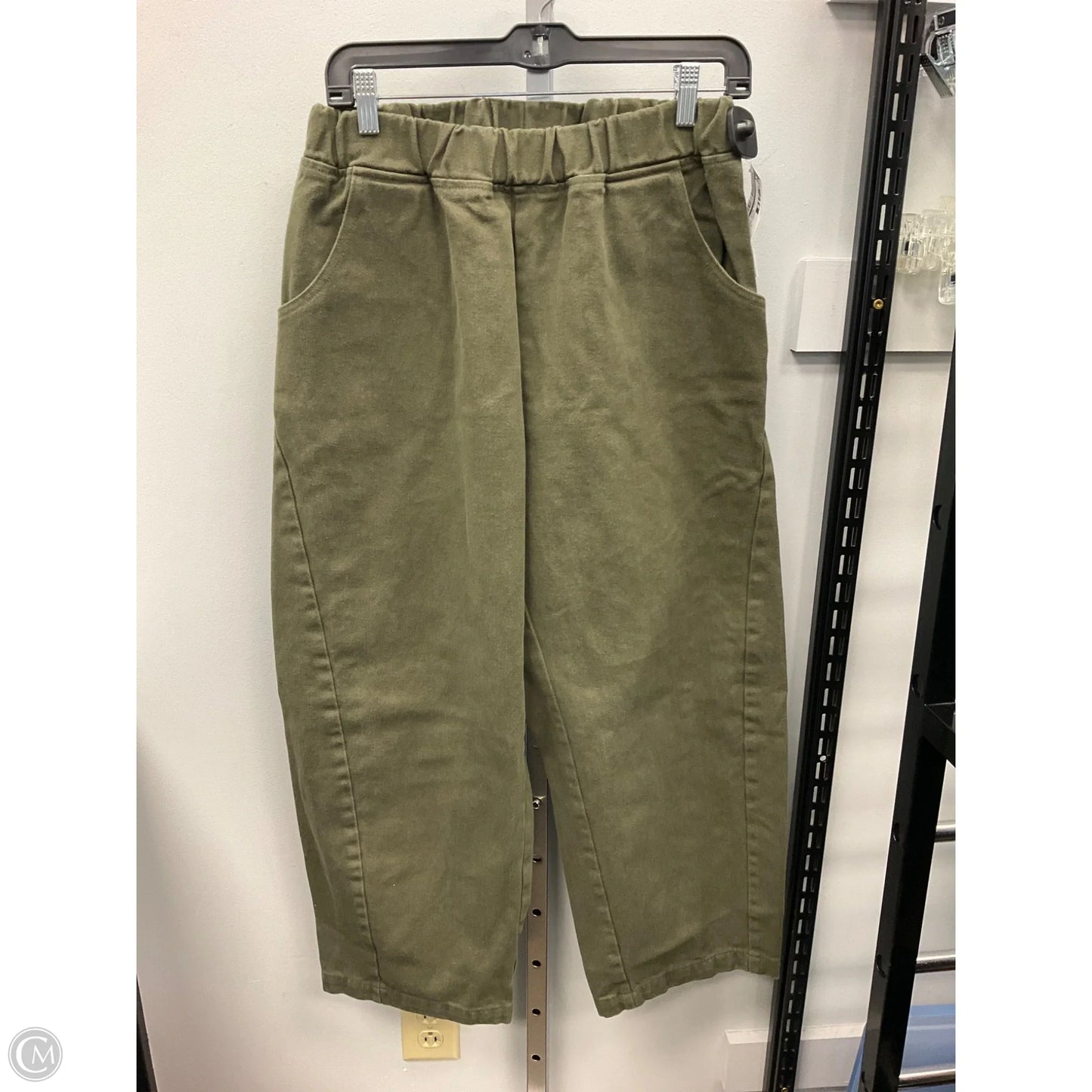 Jeans Wide Leg By Cmc In Green Denim, Size: L