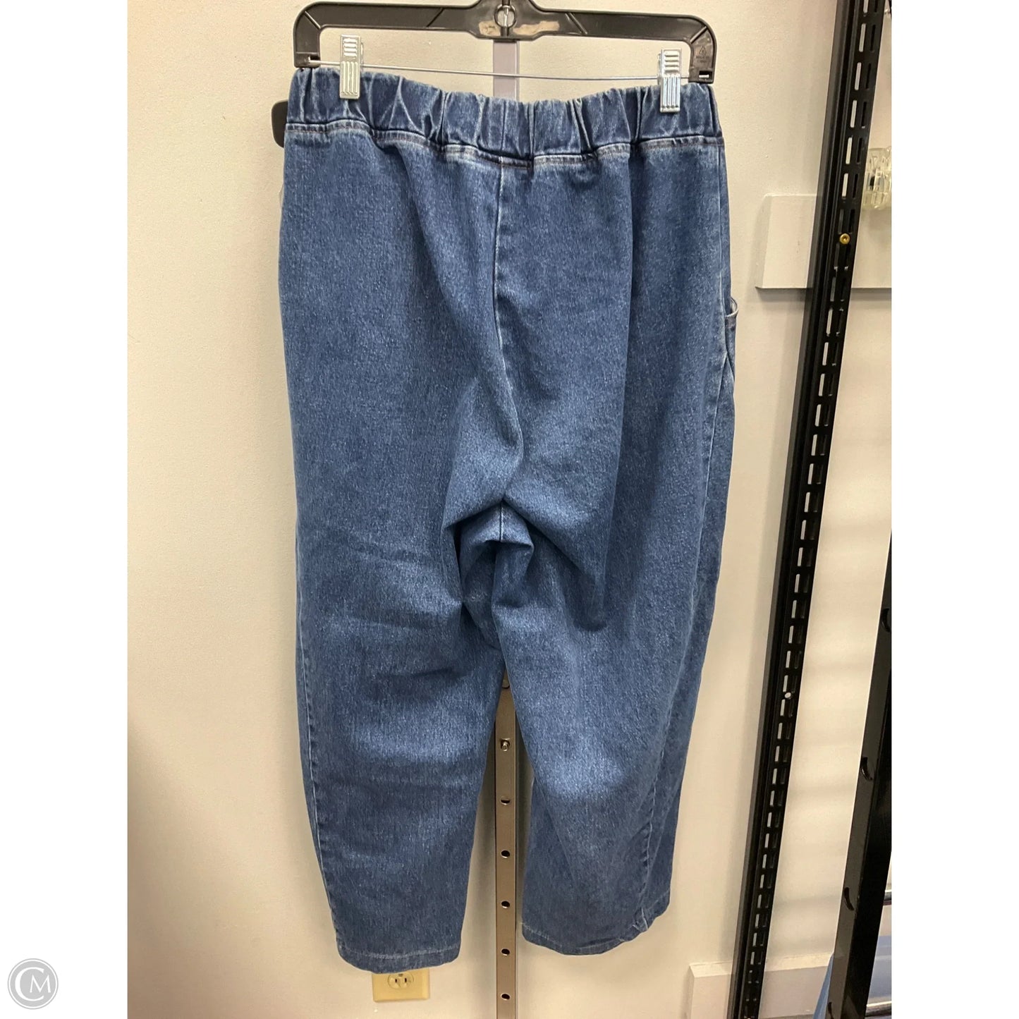 Jeans Wide Leg By Cmc In Blue Denim, Size: L