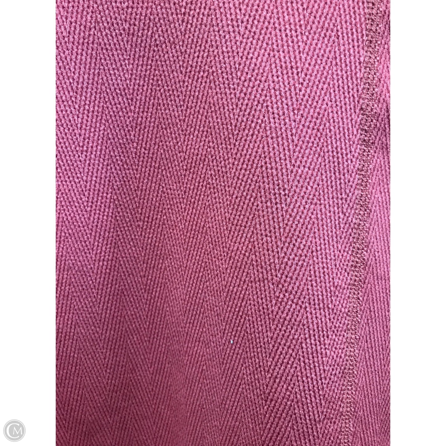 Athletic Top Long Sleeve Collar By Nike Apparel In Orange, Size: L