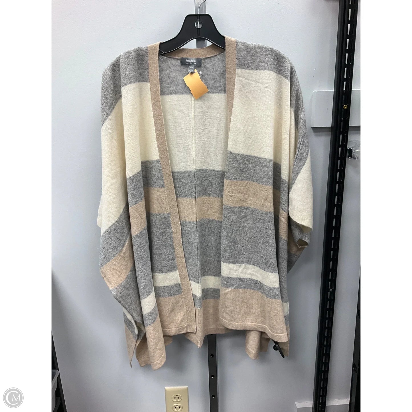 Sweater Cardigan Designer By Neiman Marcus In Cream, Size: M