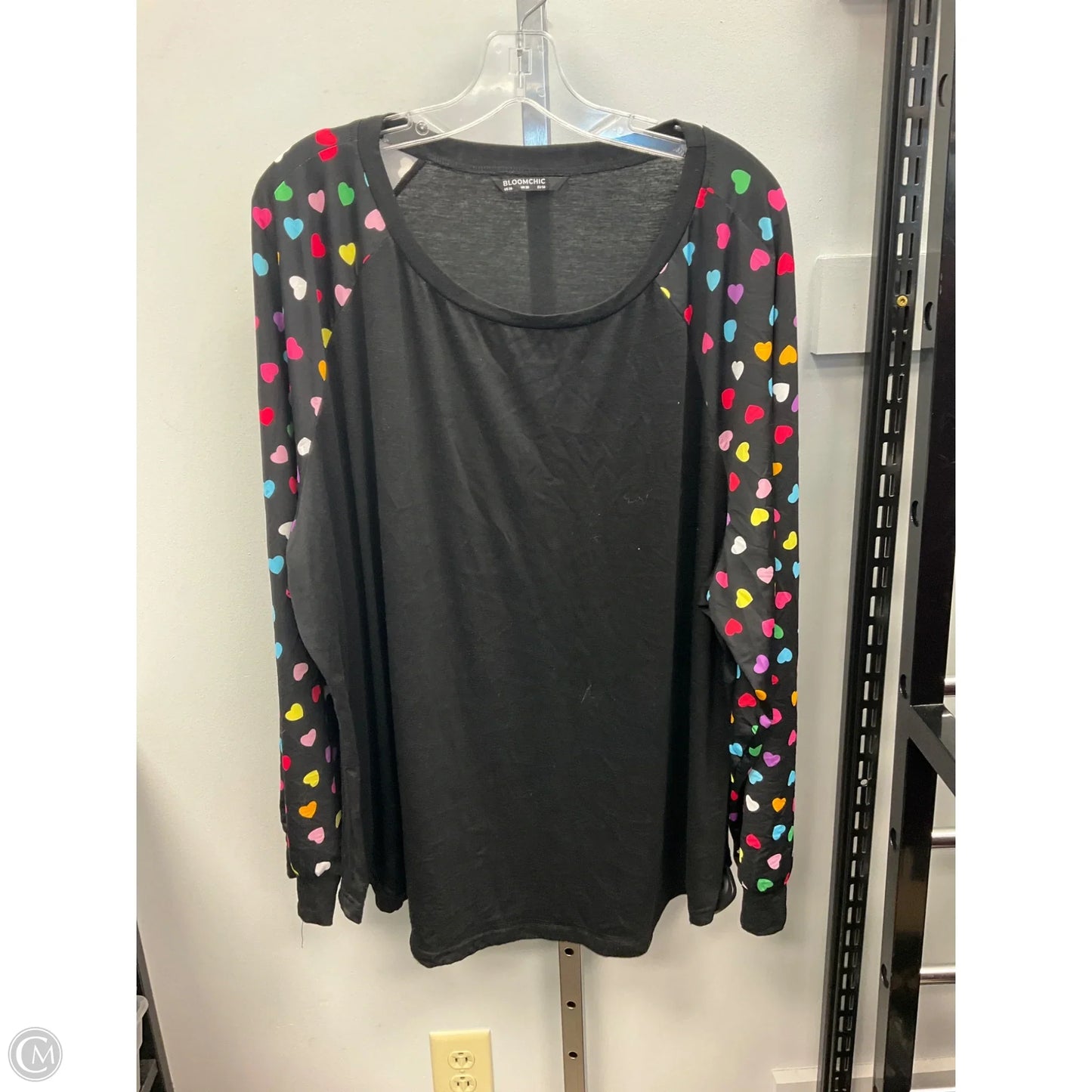 Top Long Sleeve By Bloomchic In Black, Size: 3x