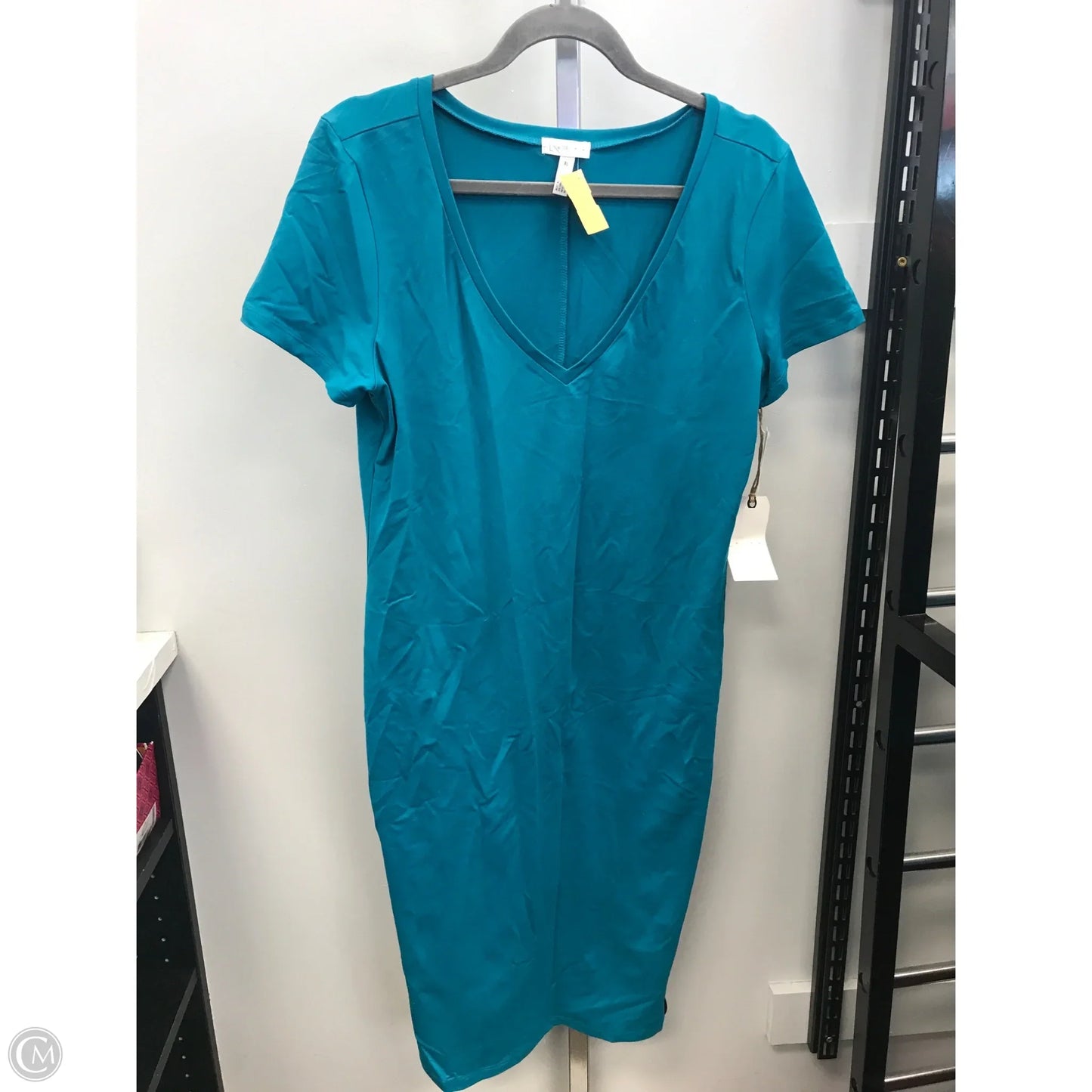 Dress Casual Midi By Leith In Teal, Size: Xl