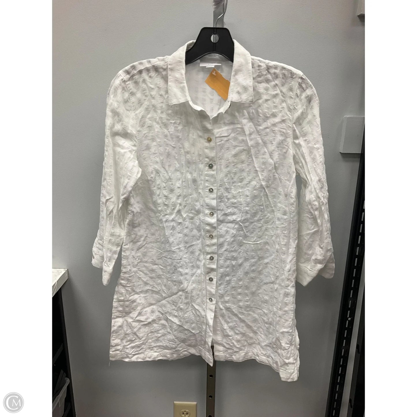 Top Long Sleeve By J. Jill In White, Size: Xs