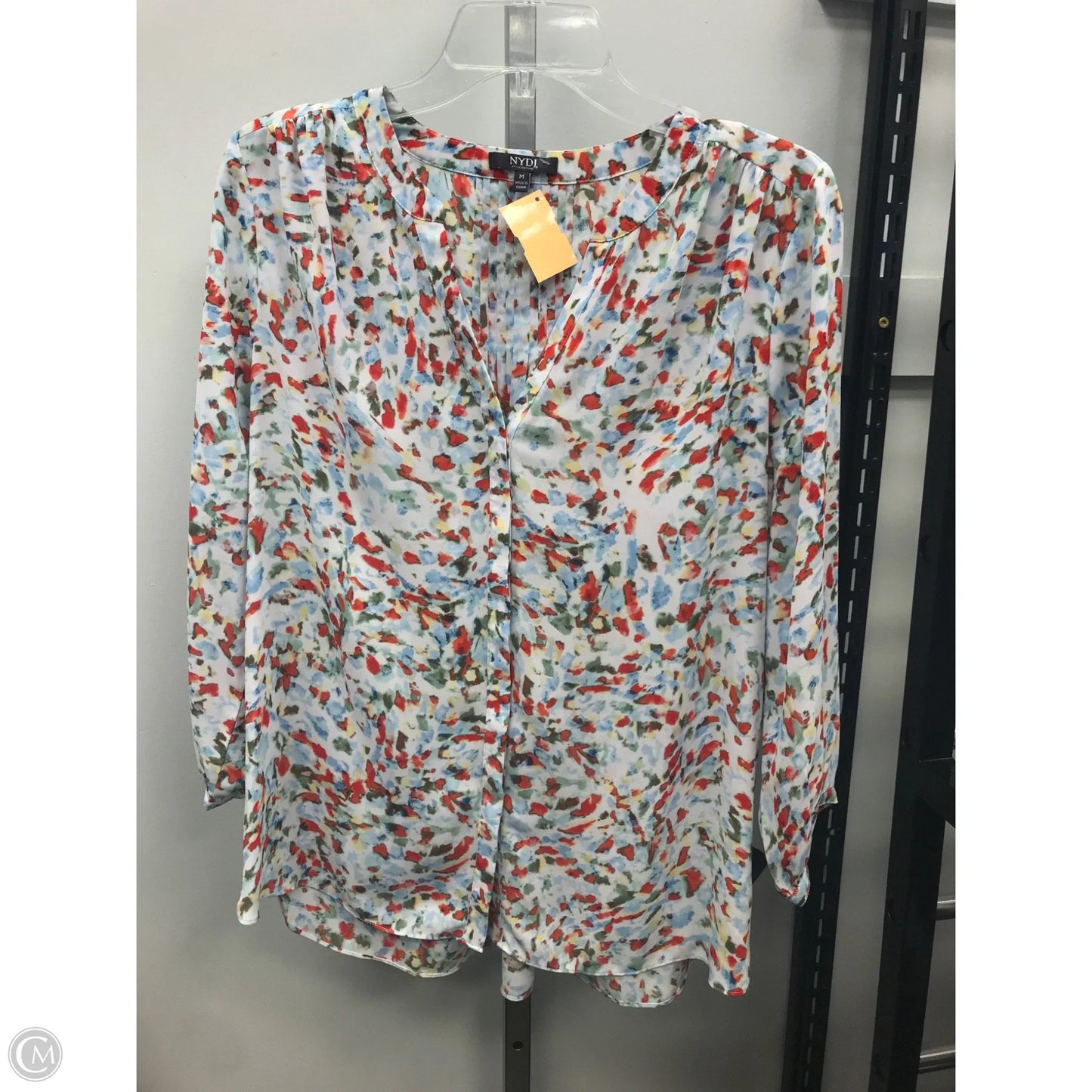 Top Long Sleeve By Not Your Daughters Jeans In Floral Print, Size: M