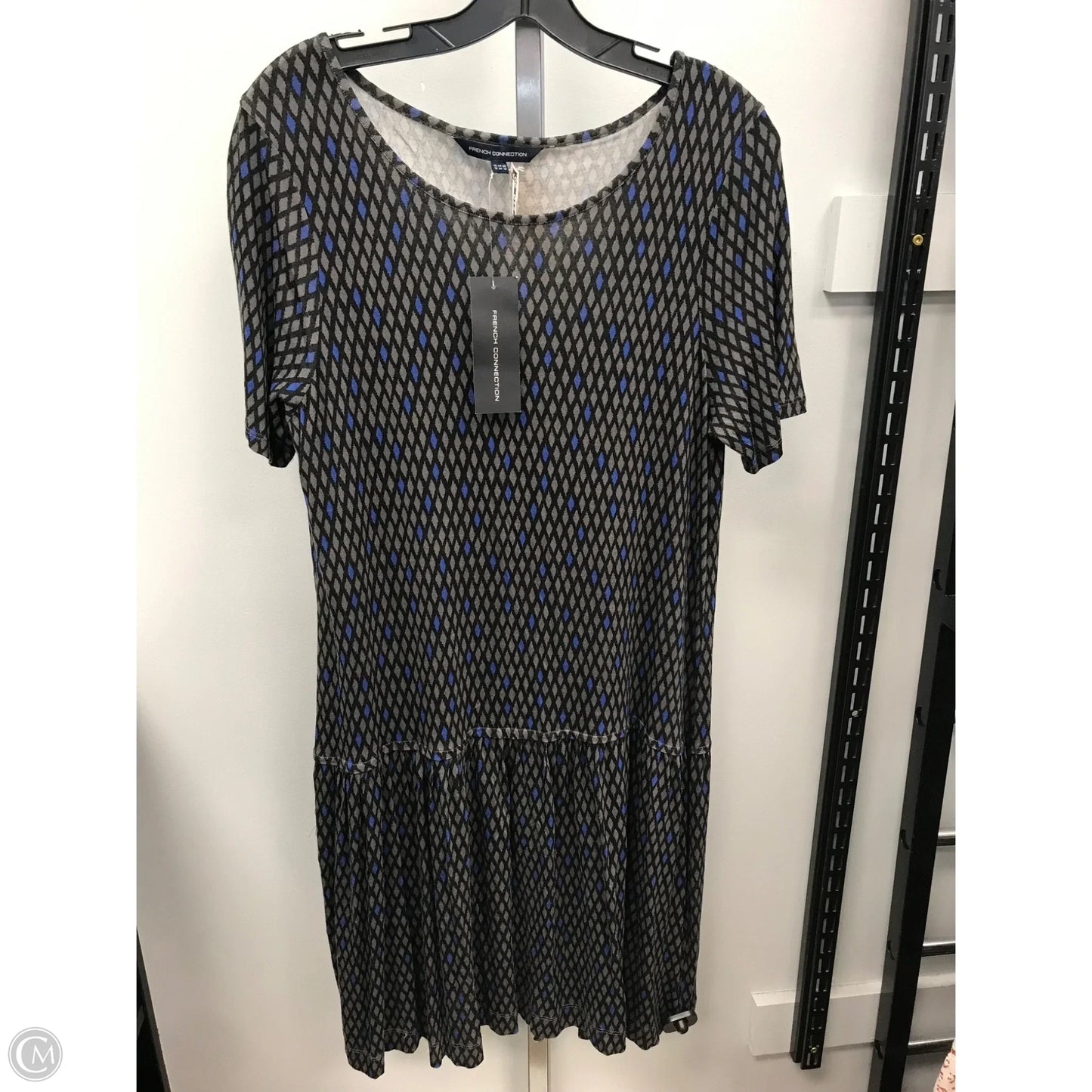 Dress Casual Short By French Connection In Black & Blue, Size: 12