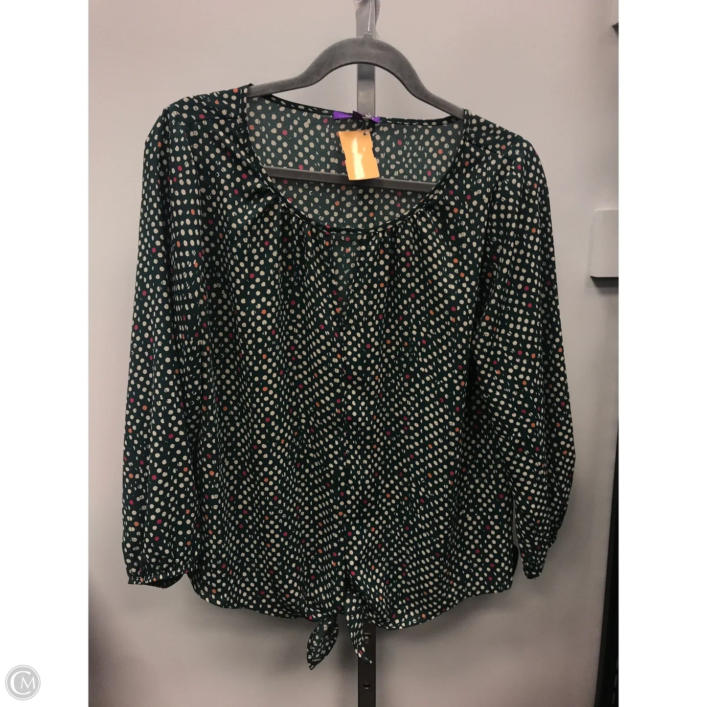 Top Long Sleeve By West Kei In Green, Size: S