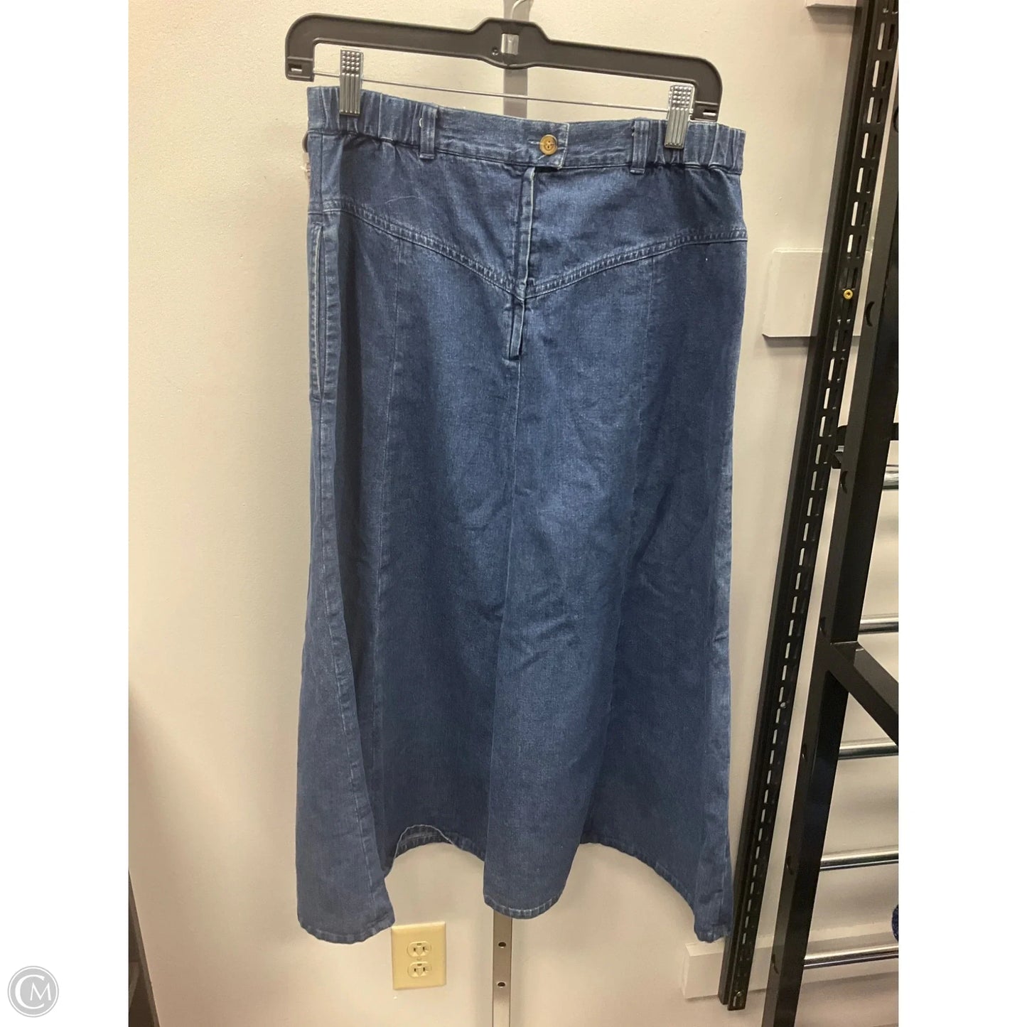 Skirt Midi By Orvis In Blue Denim, Size: 8
