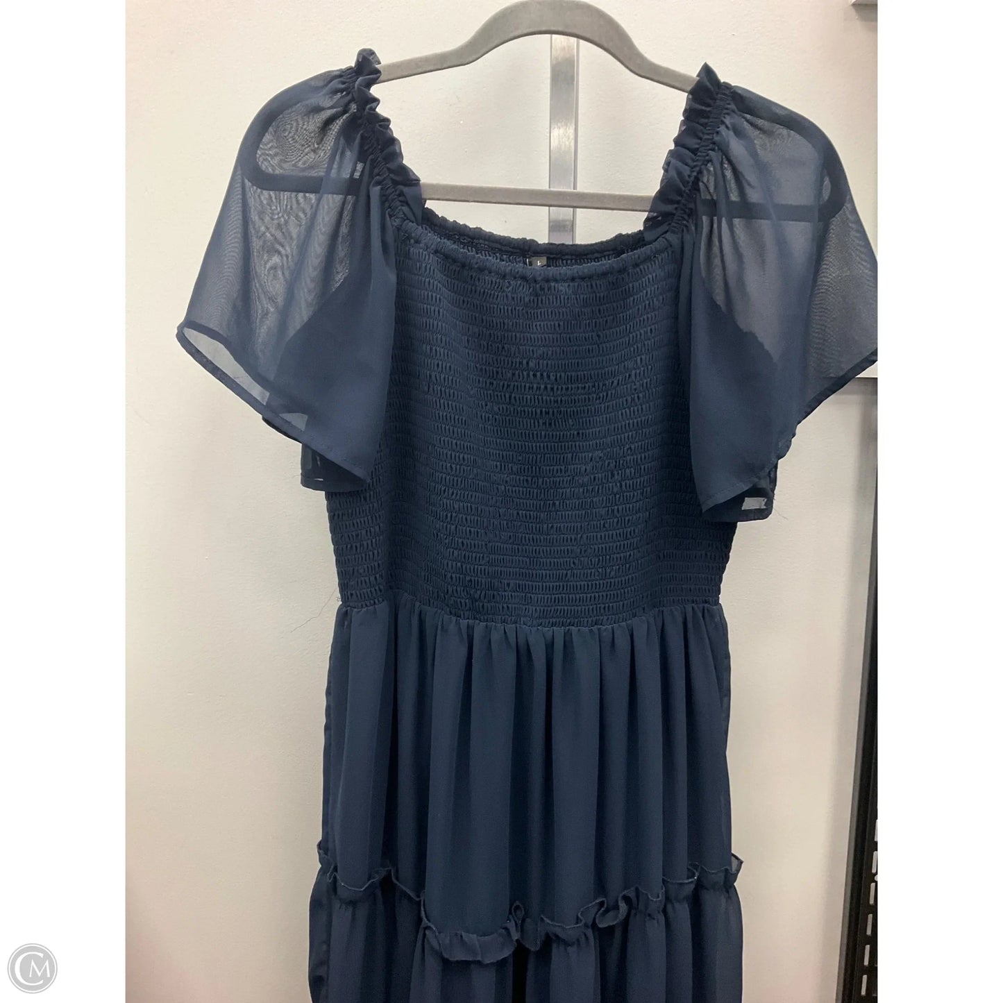 Dress Casual Midi By Lillusory In Navy, Size: L