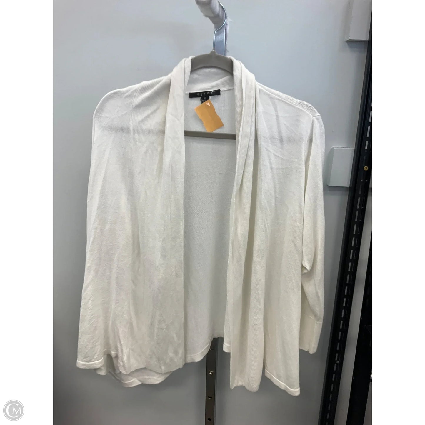 Cardigan By Cyrus In White, Size: 3x