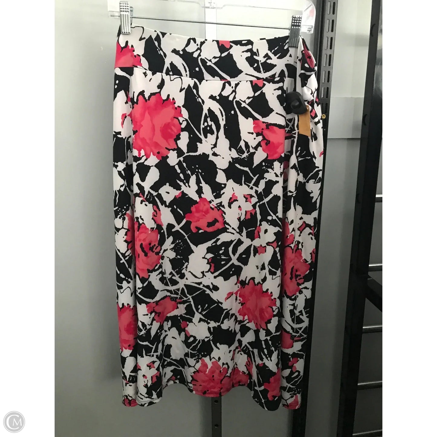 Skirt Midi By Cmc In Black & Pink, Size: L