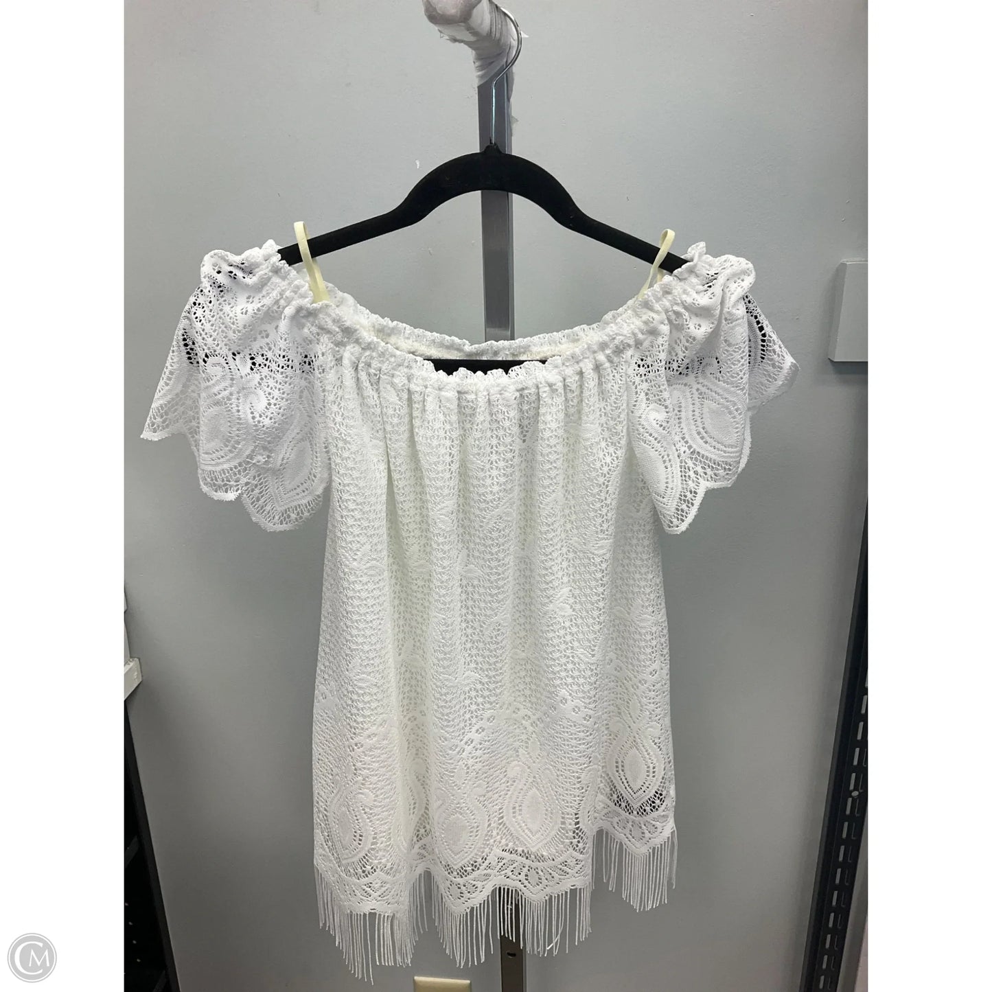 Top Sleeveless Designer By Lilly Pulitzer In White, Size: S