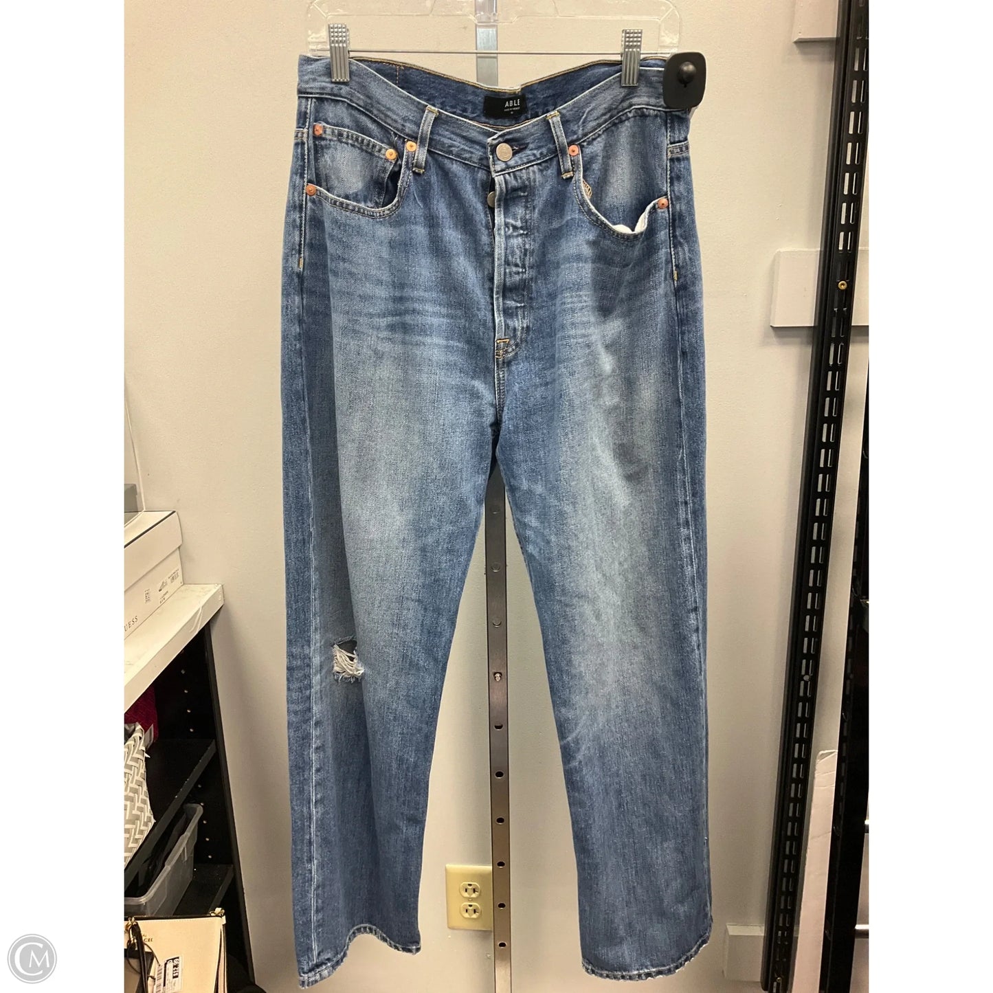 Jeans Straight By Able In Blue Denim, Size: 10