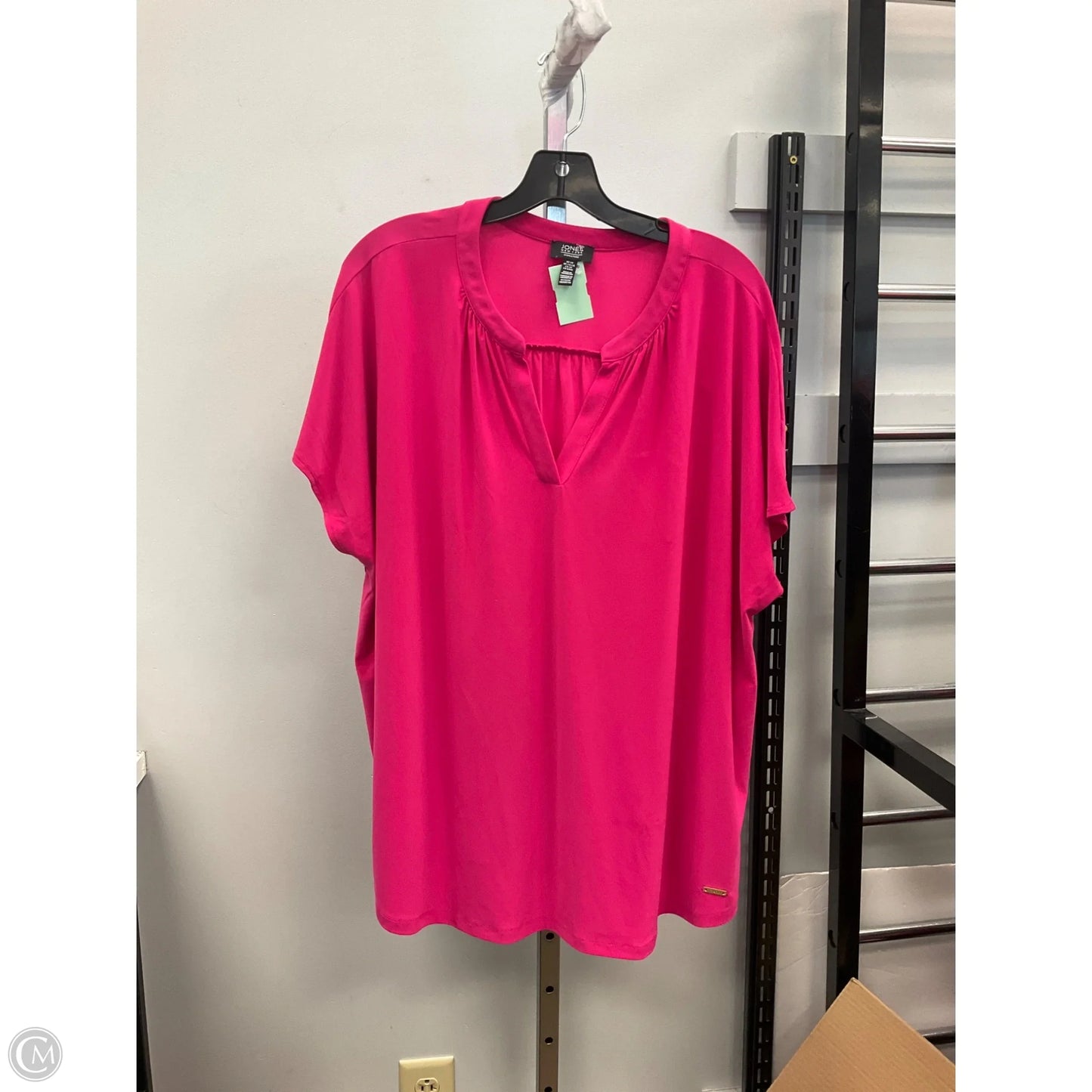 Top Short Sleeve By Jones New York In Pink, Size: 3x