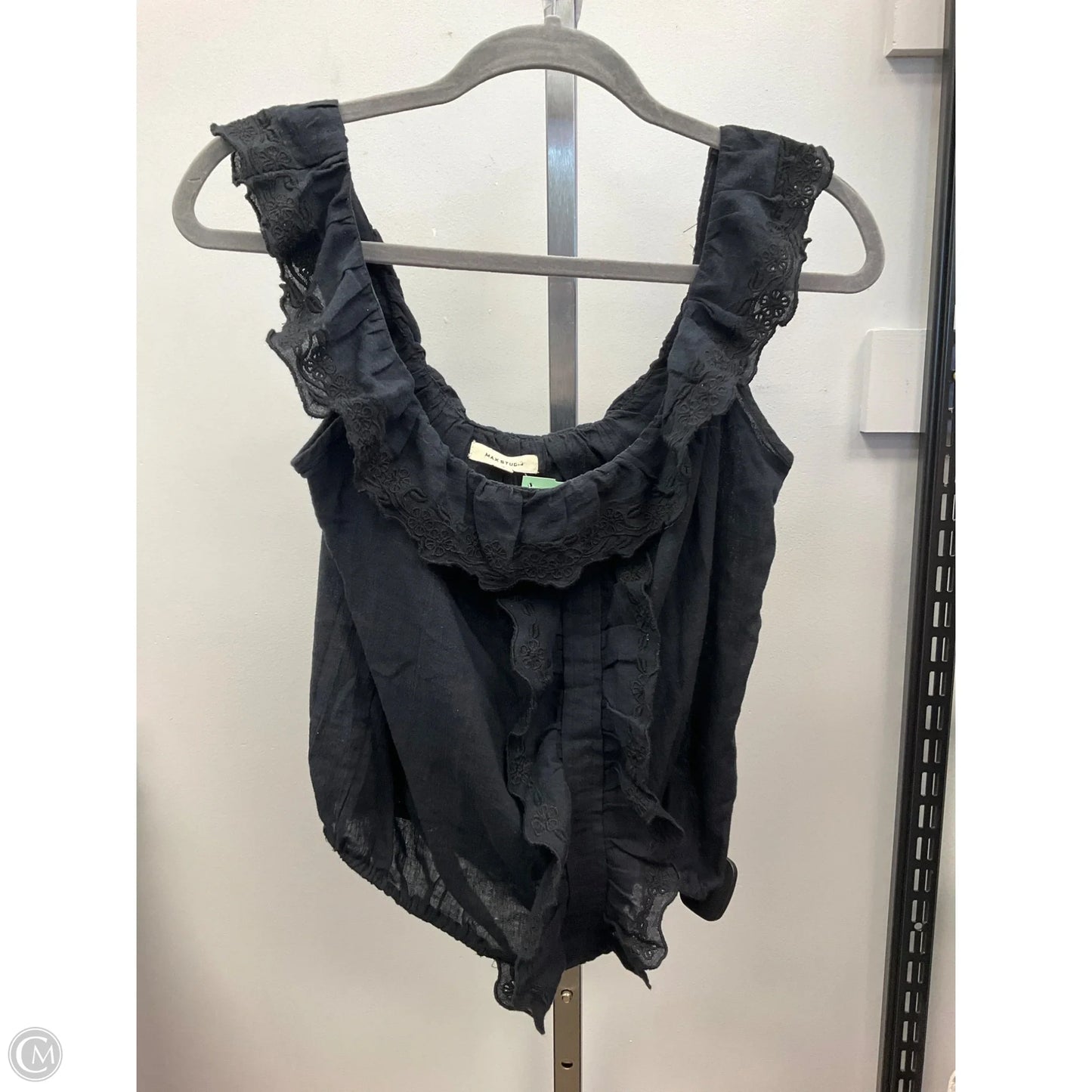 Top Sleeveless By Max Studio In Black, Size: S